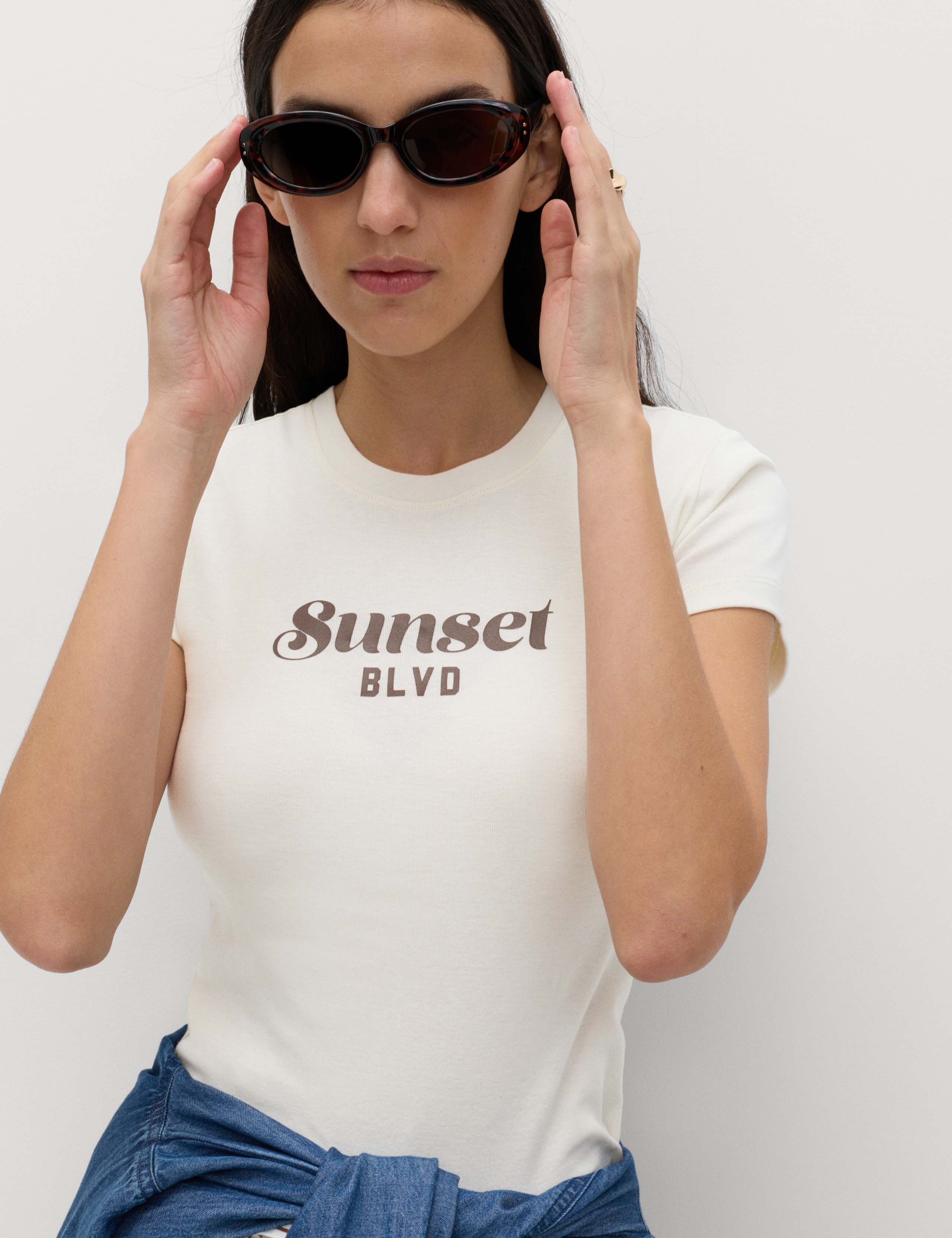 Pure Cotton Slogan Slim Fit T-Shirt 4 of 5