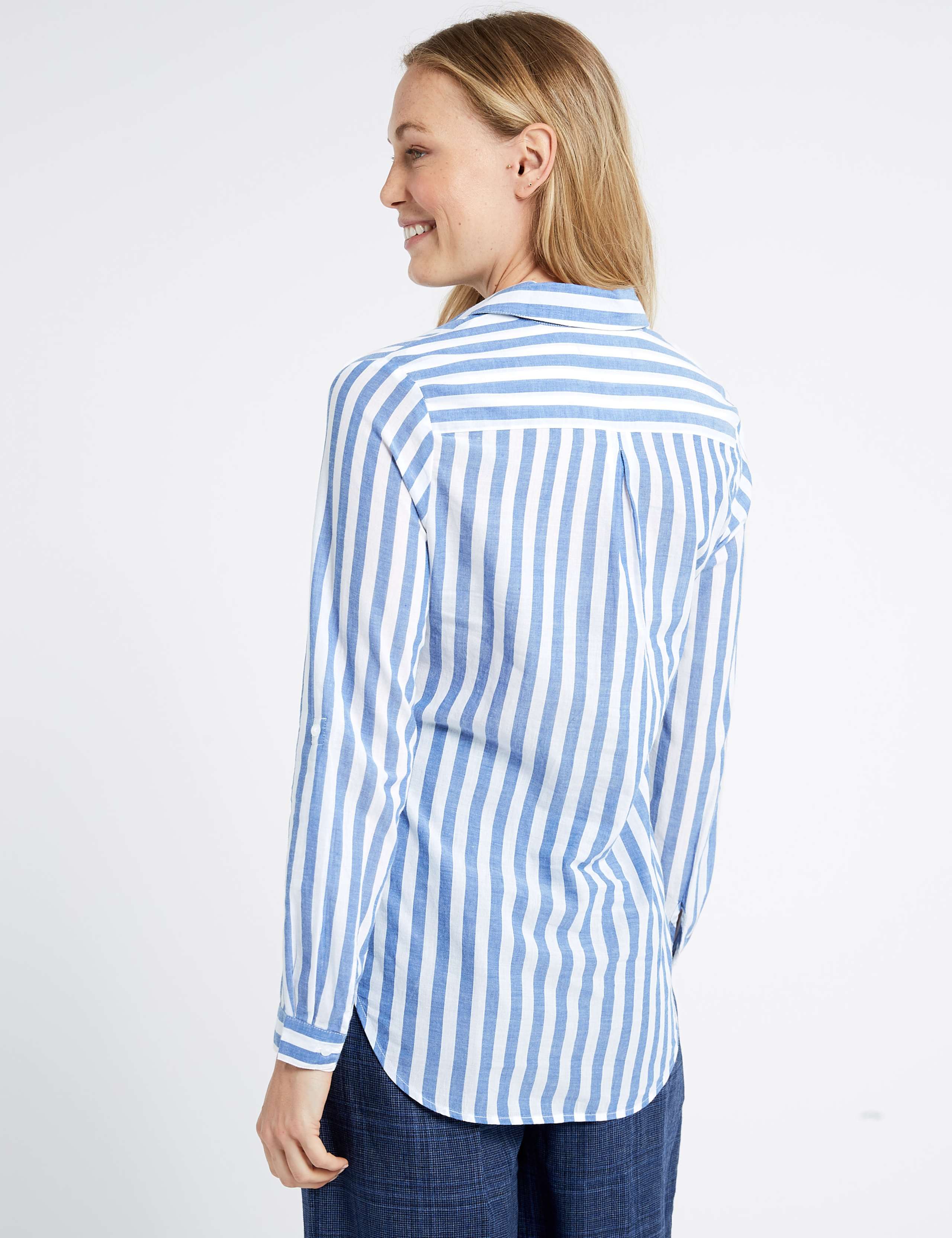Pure Cotton Striped Long Sleeve Shirt 4 of 4