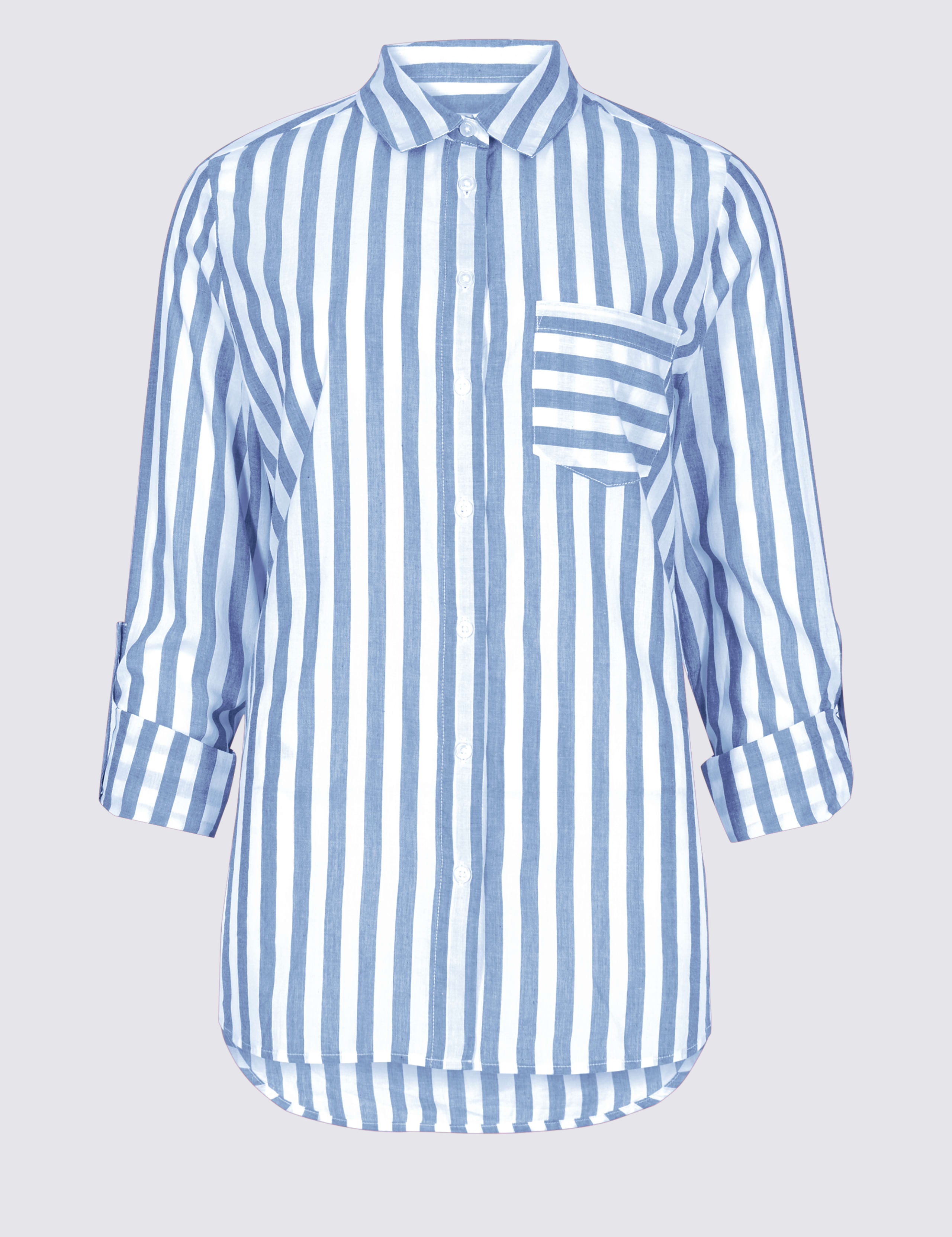 Pure Cotton Striped Long Sleeve Shirt 2 of 4