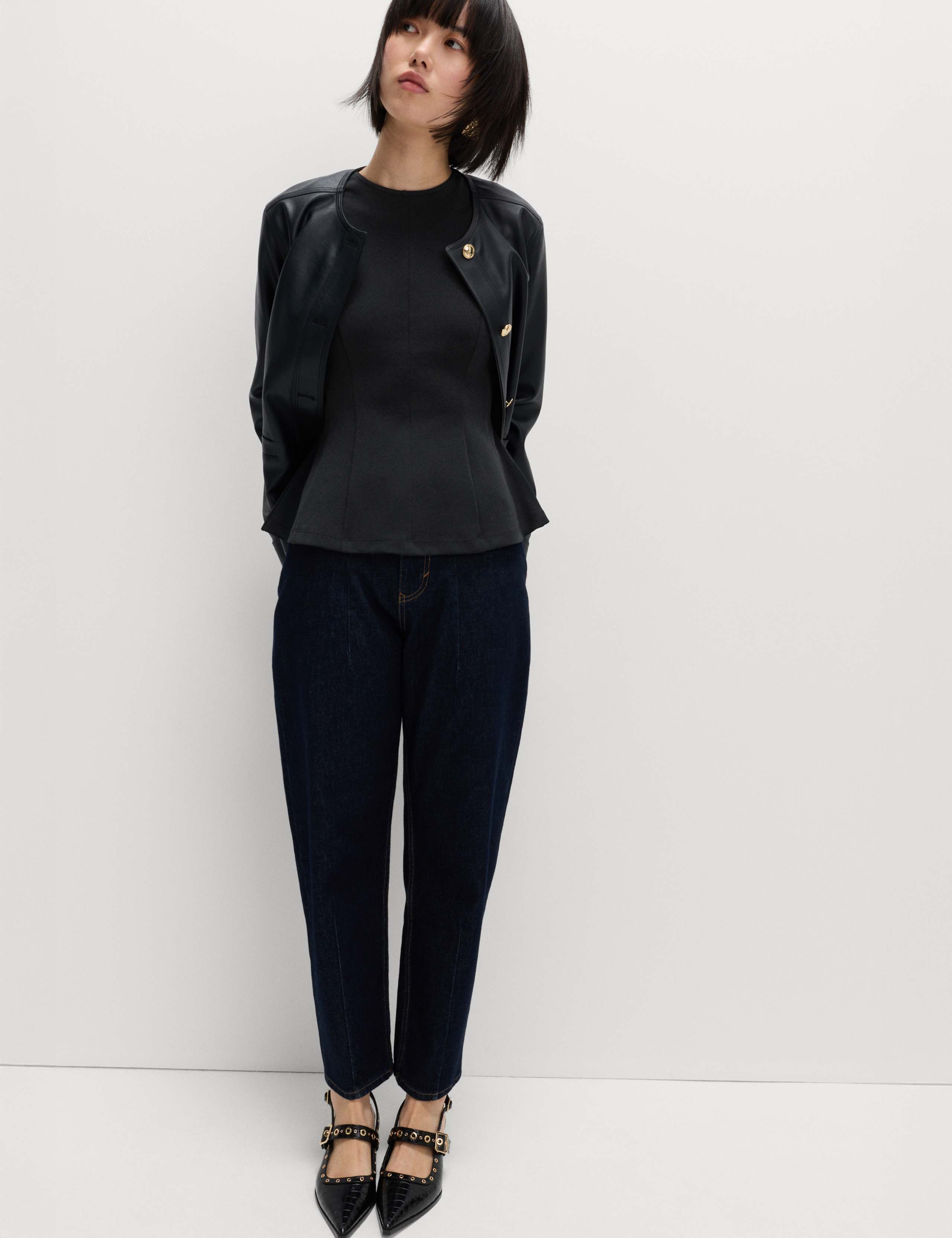 Fitted Sleeveless Peplum Top 3 of 8