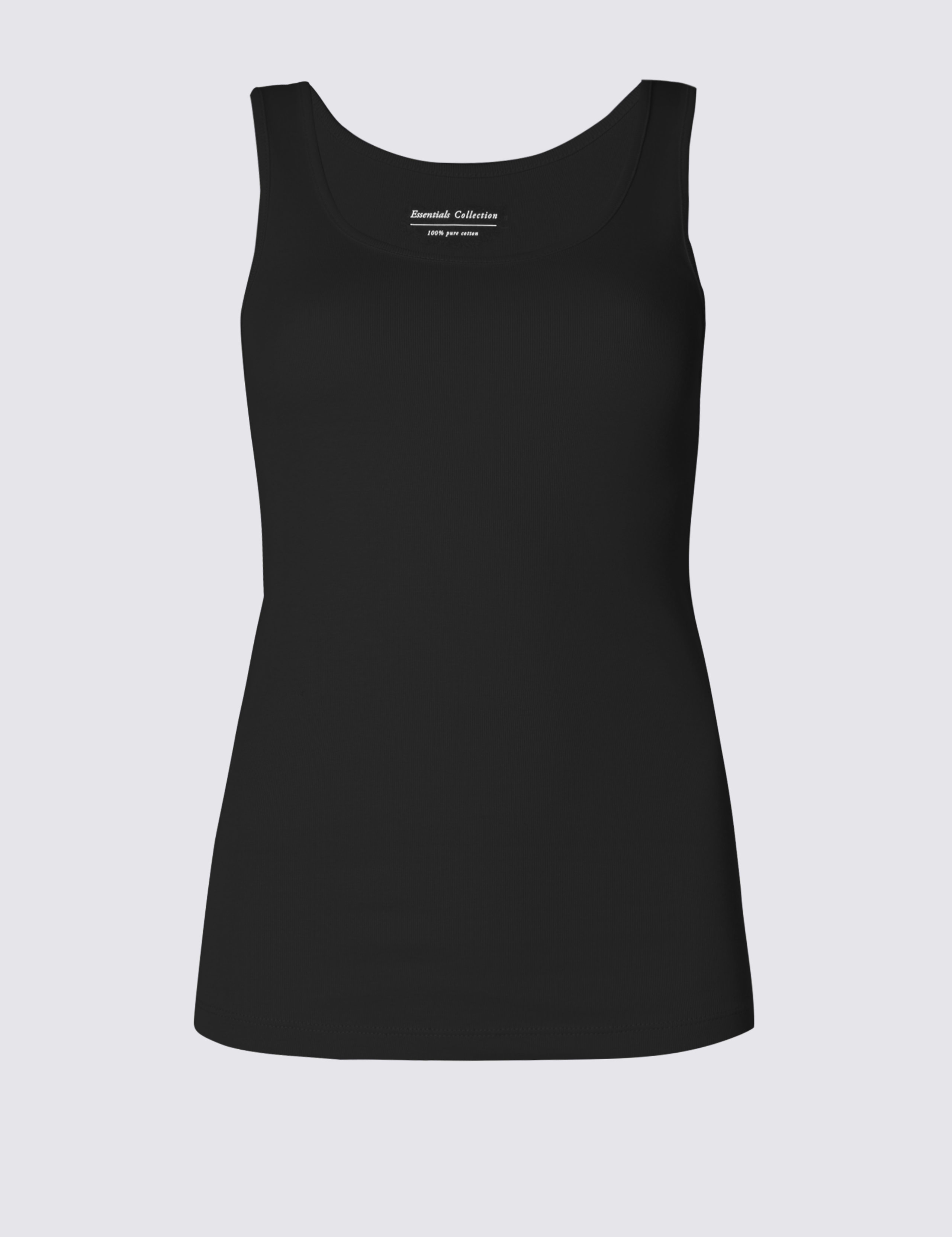 Pure Cotton Scoop Neck Vest Top 2 of 3