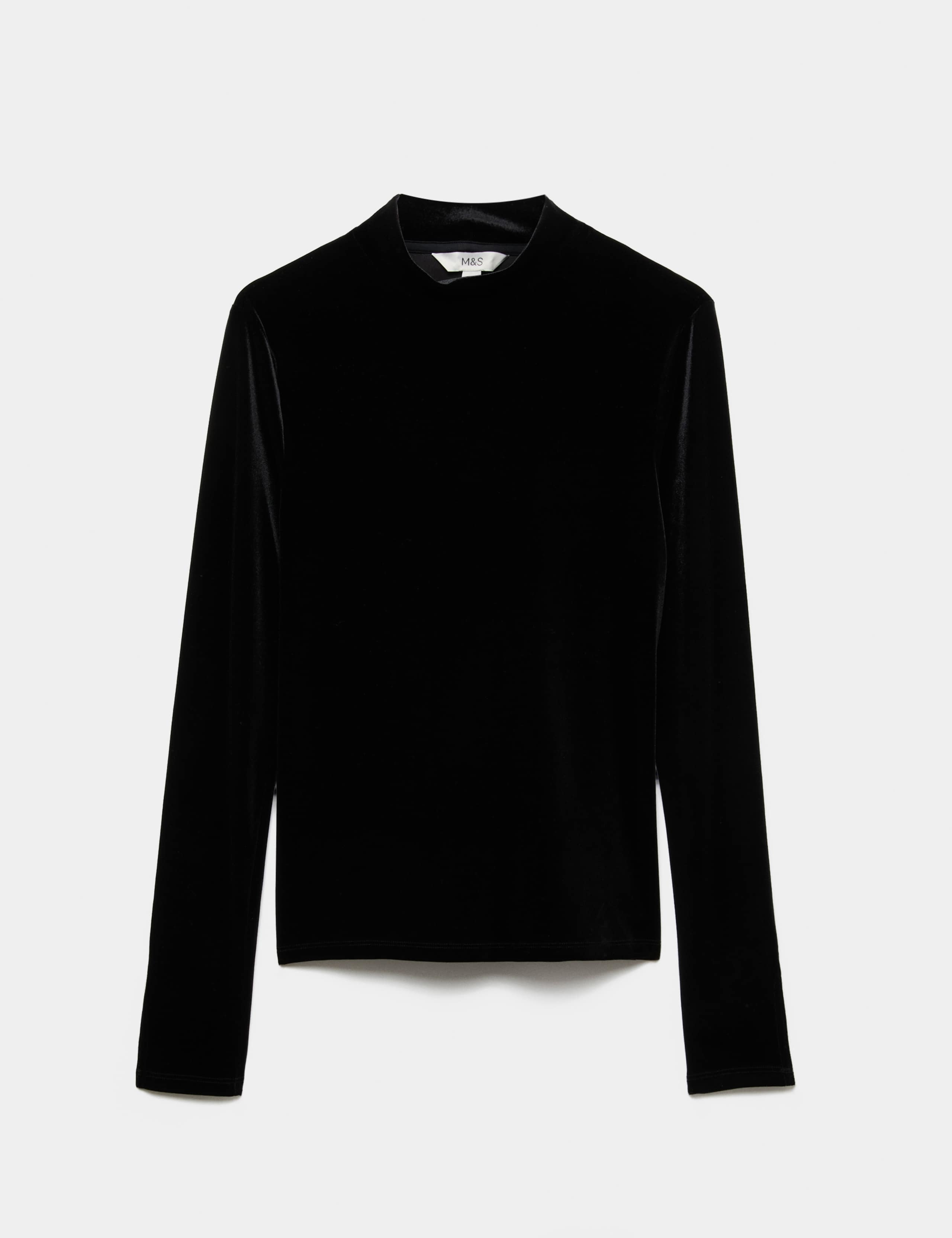 Velvet Funnel Neck Top 2 of 6
