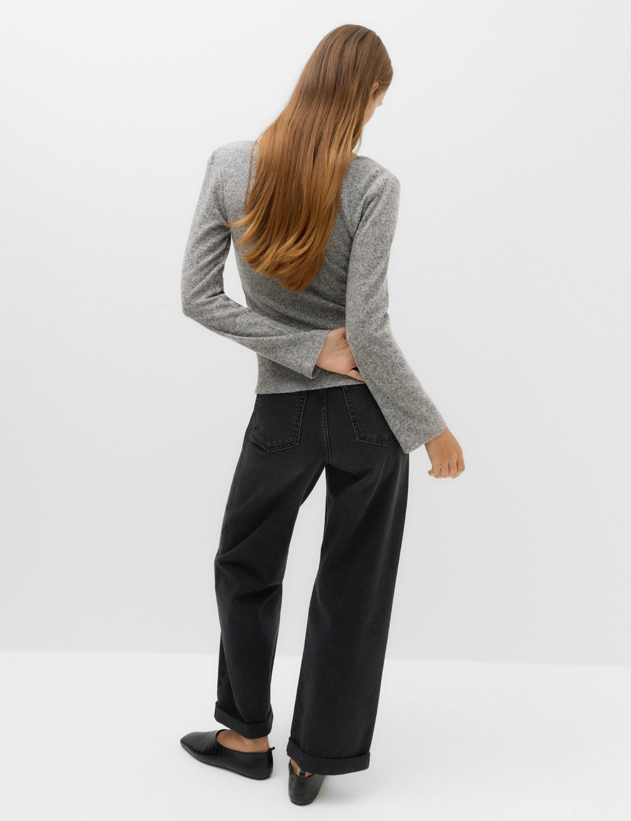 Textured Regular Fit Off The Shoulder Top 4 of 6