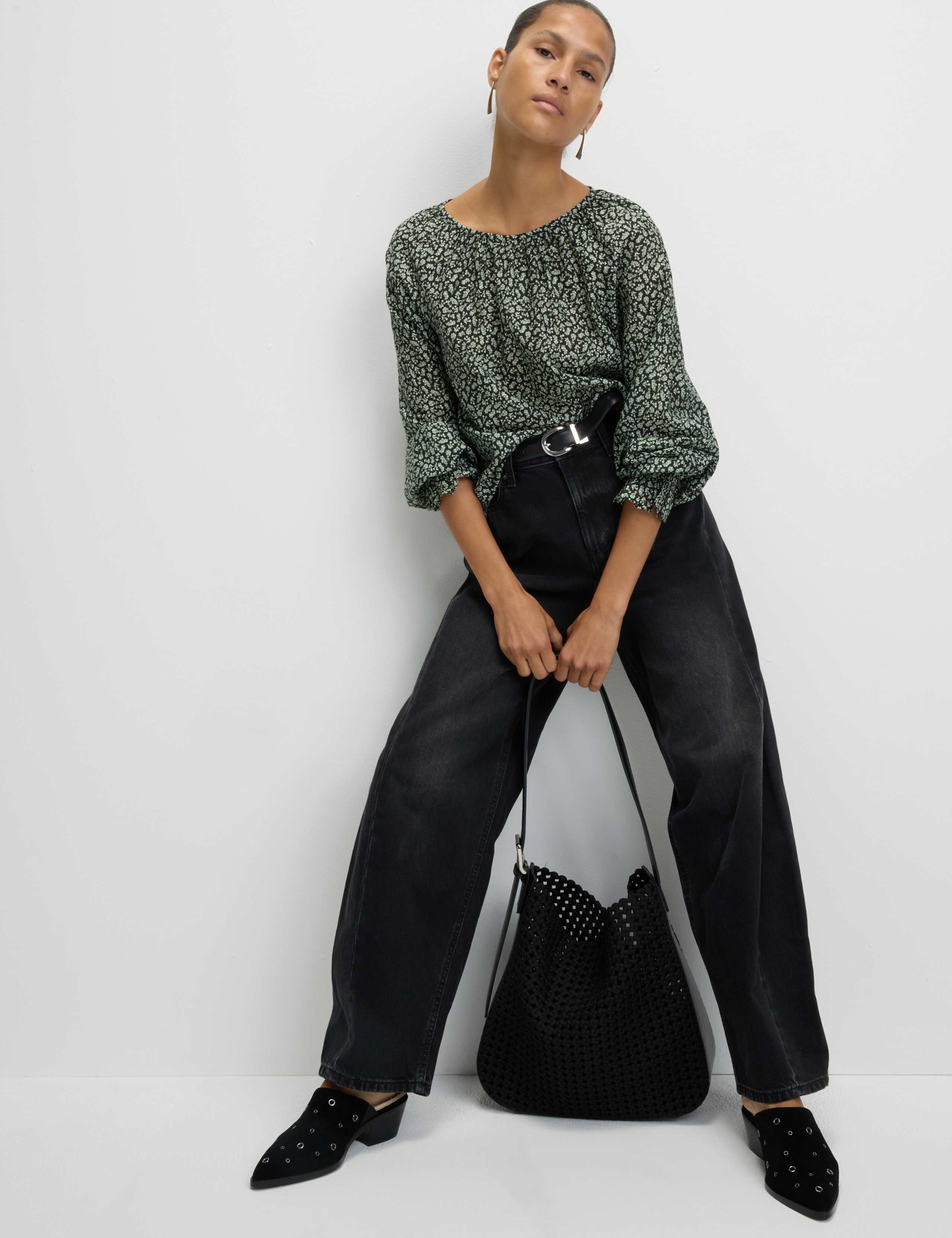 Lyocell Rich Printed Blouse 1 of 7