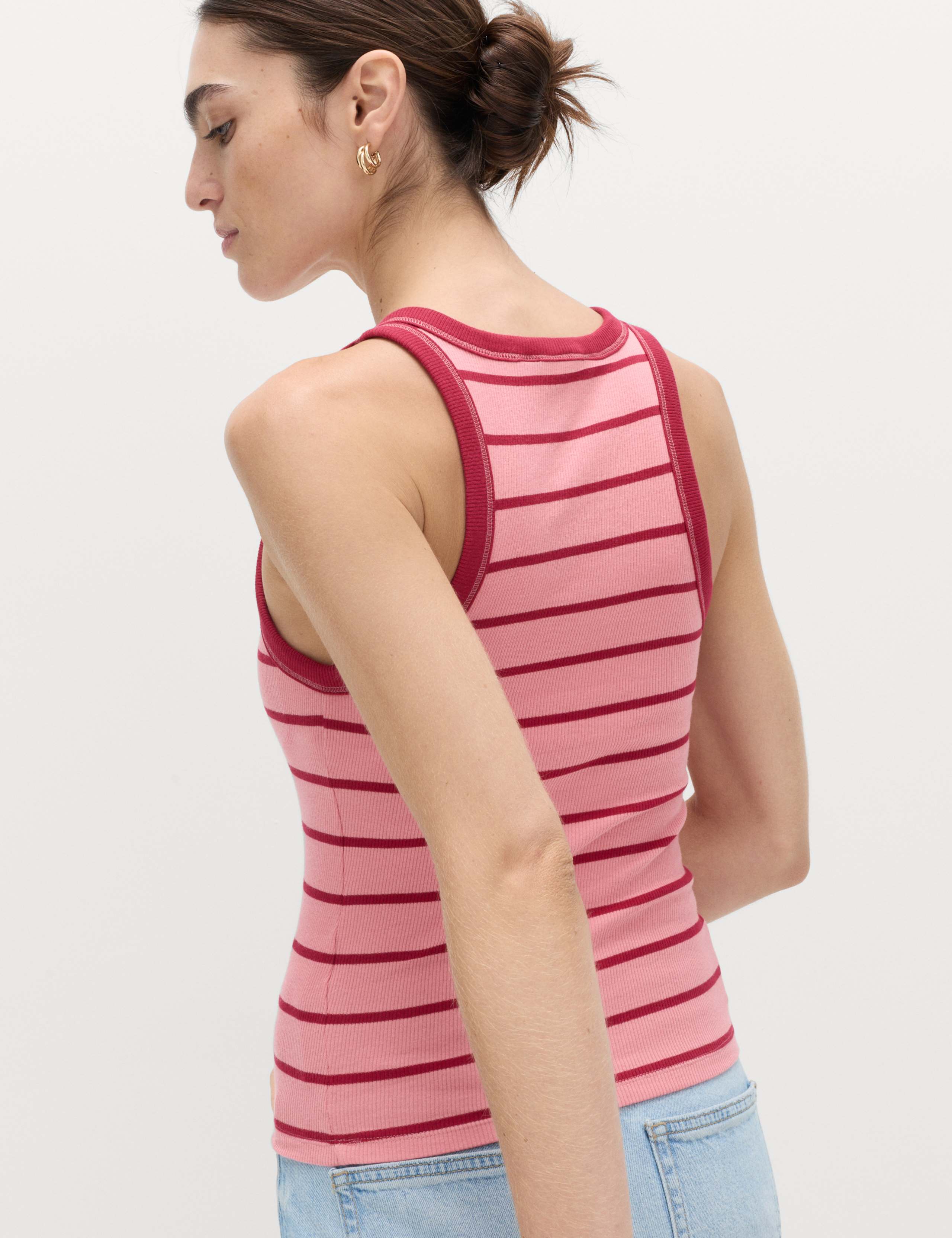 Secret Support™ Cotton Rich Striped Bra Vest 4 of 5