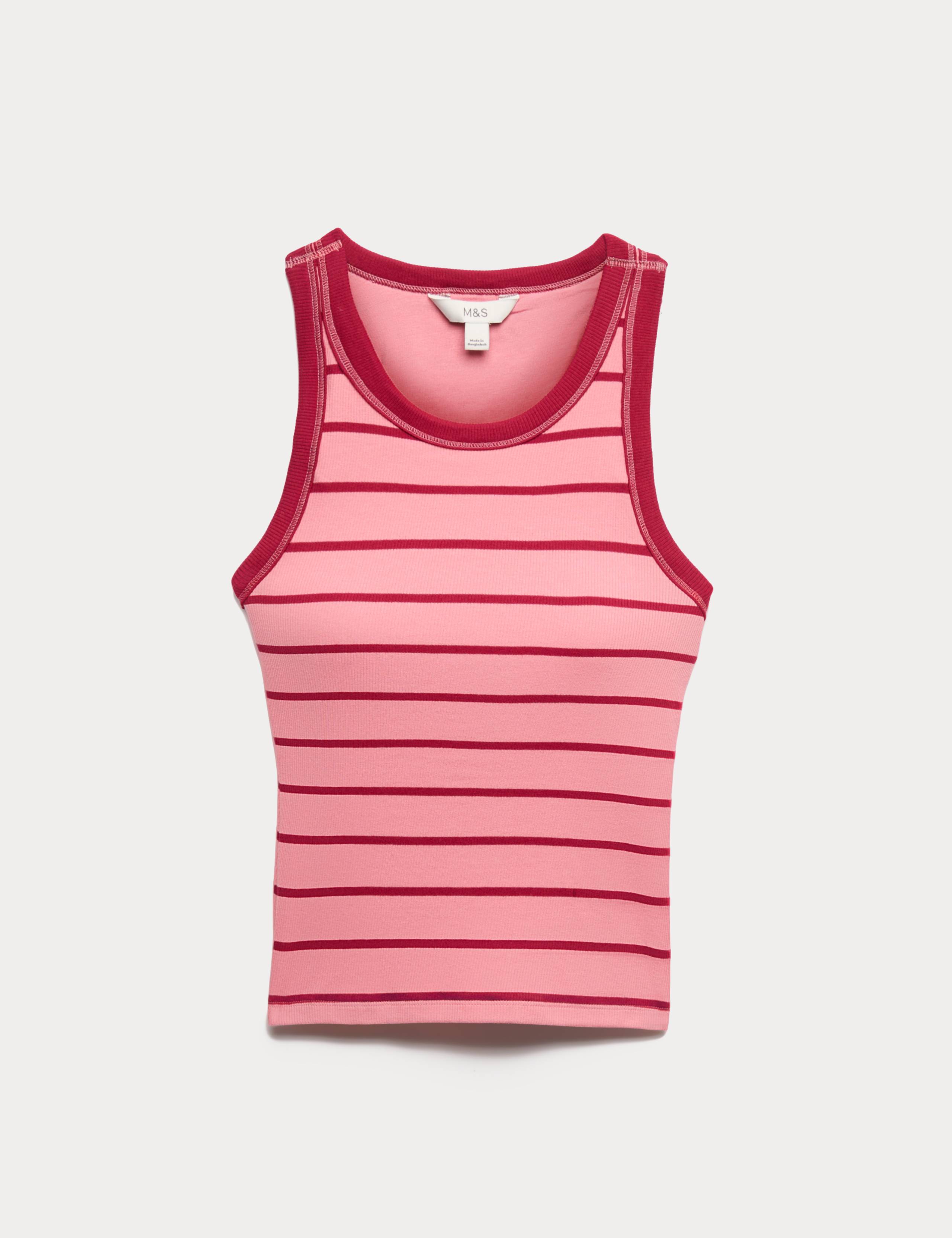 Secret Support™ Cotton Rich Striped Bra Vest 2 of 5