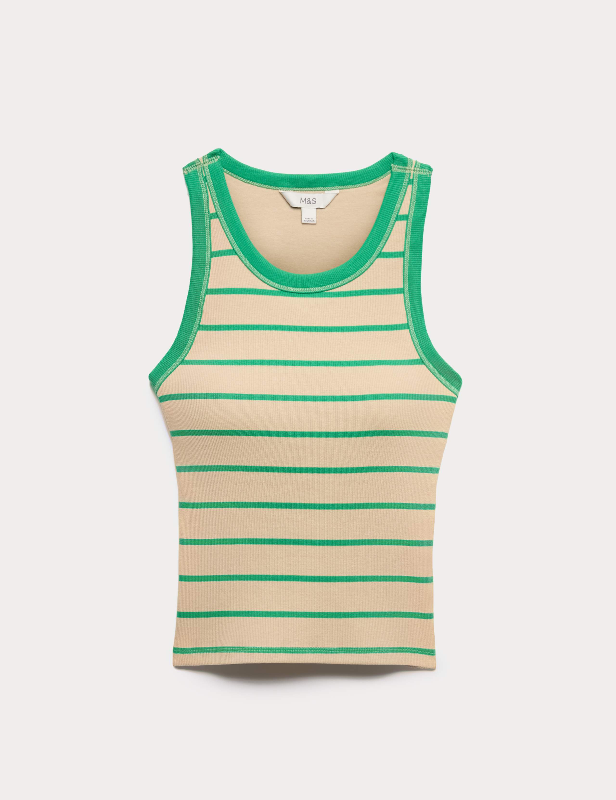Secret Support™ Cotton Rich Striped Bra Vest 2 of 5