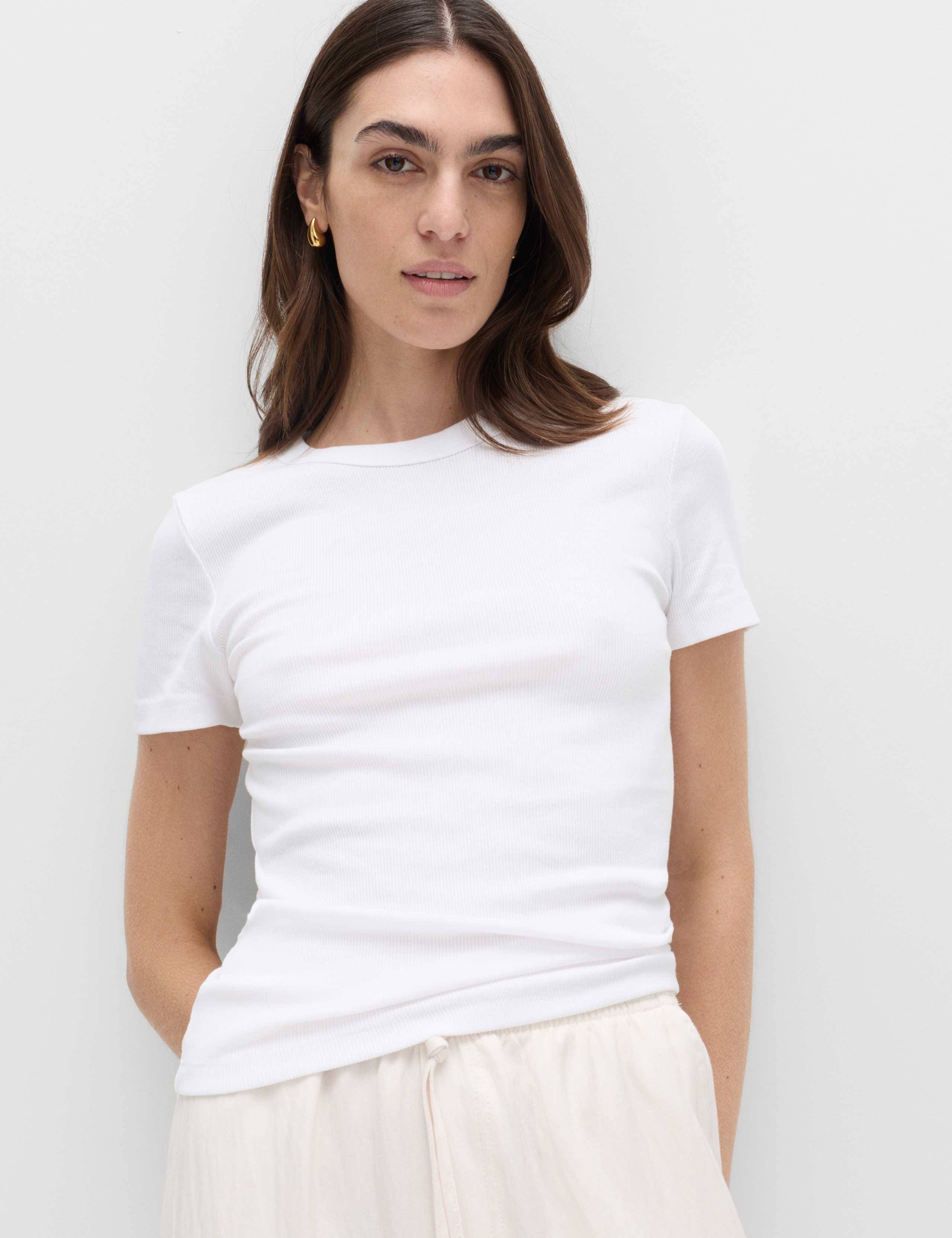 2 Pack Cotton Rich Ribbed T-Shirts 2 of 4