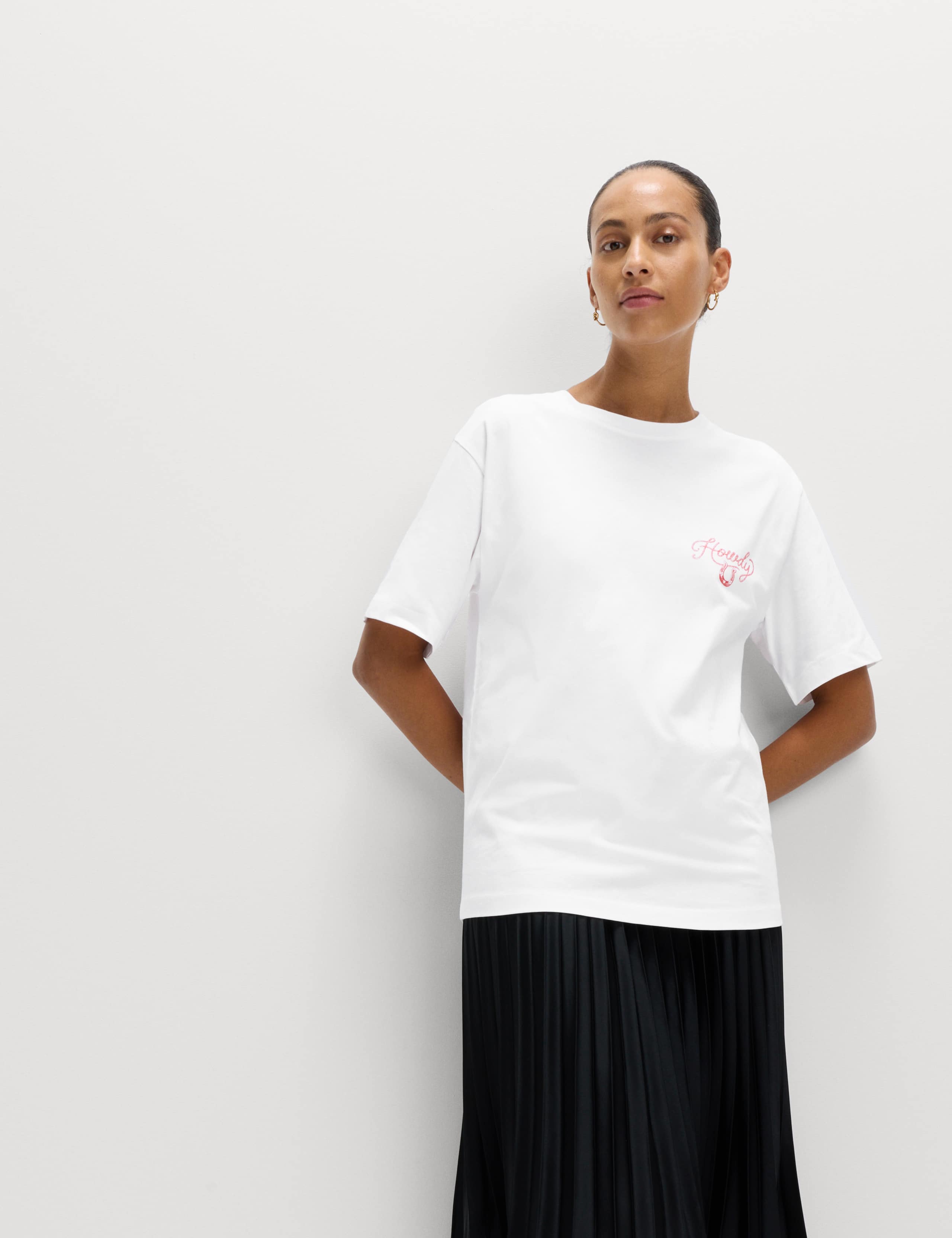 Pure Cotton Printed Oversized Graphic T-Shirt 4 of 5