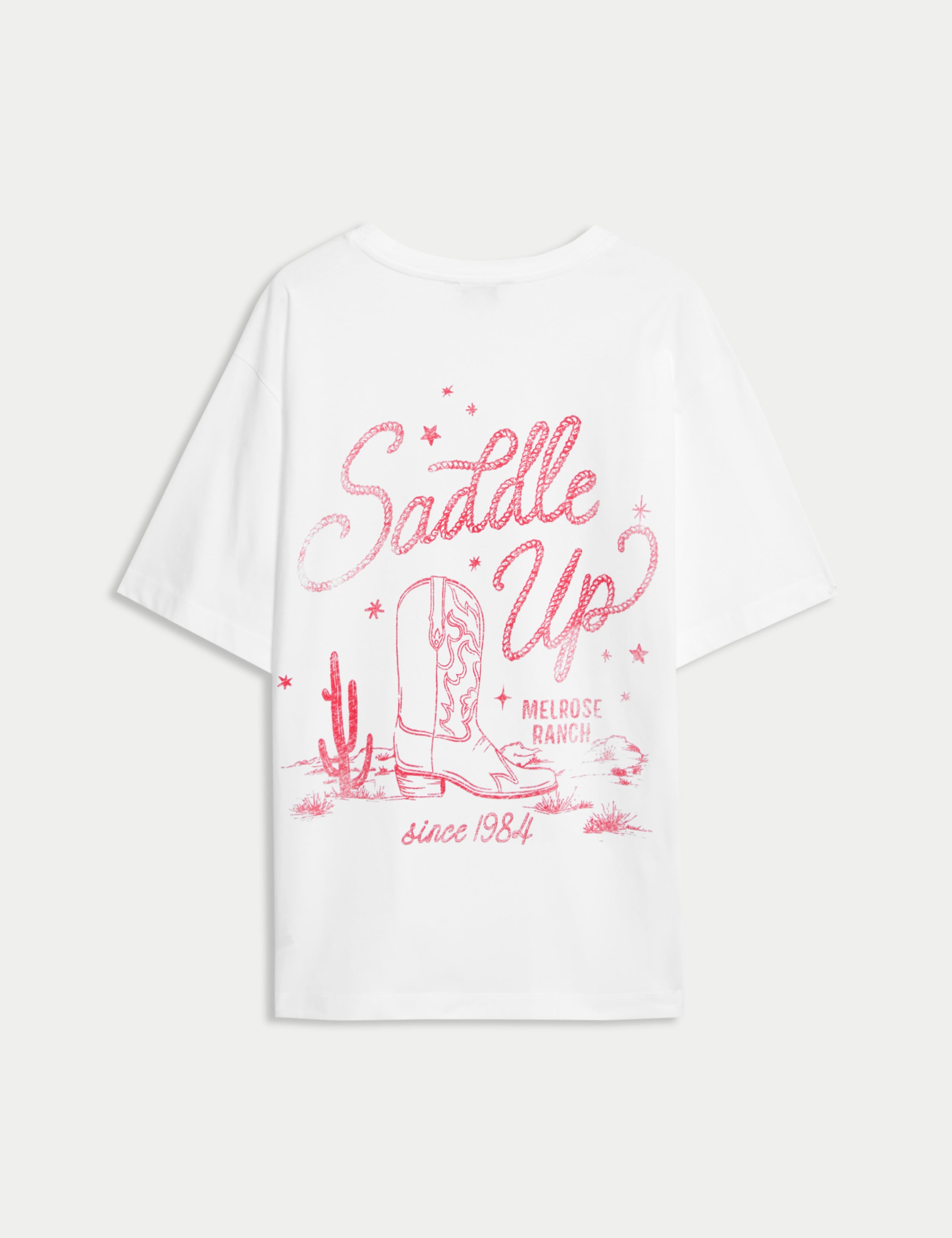 Pure Cotton Printed Oversized Graphic T-Shirt 2 of 2