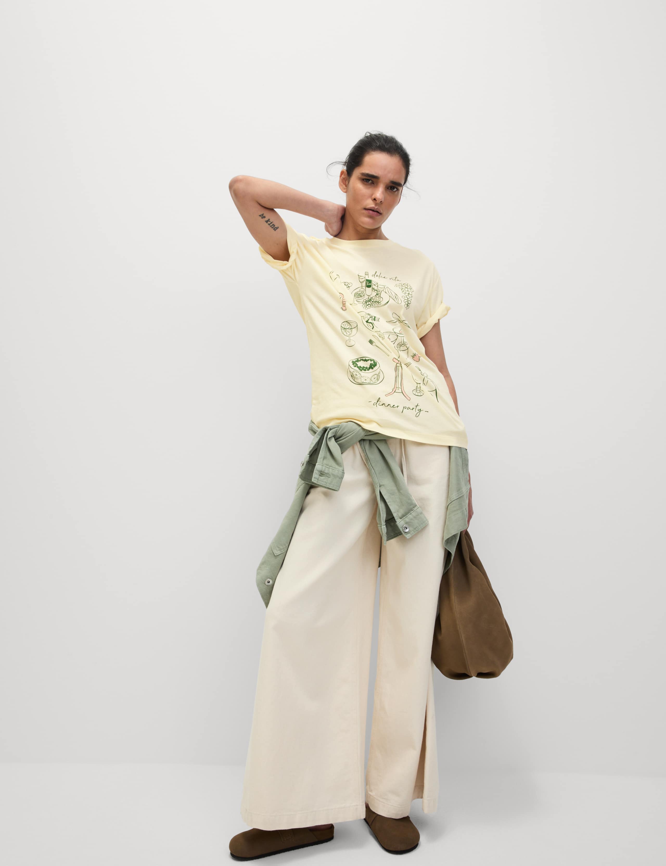 Pure Cotton Printed Oversized Graphic T-Shirt 4 of 4