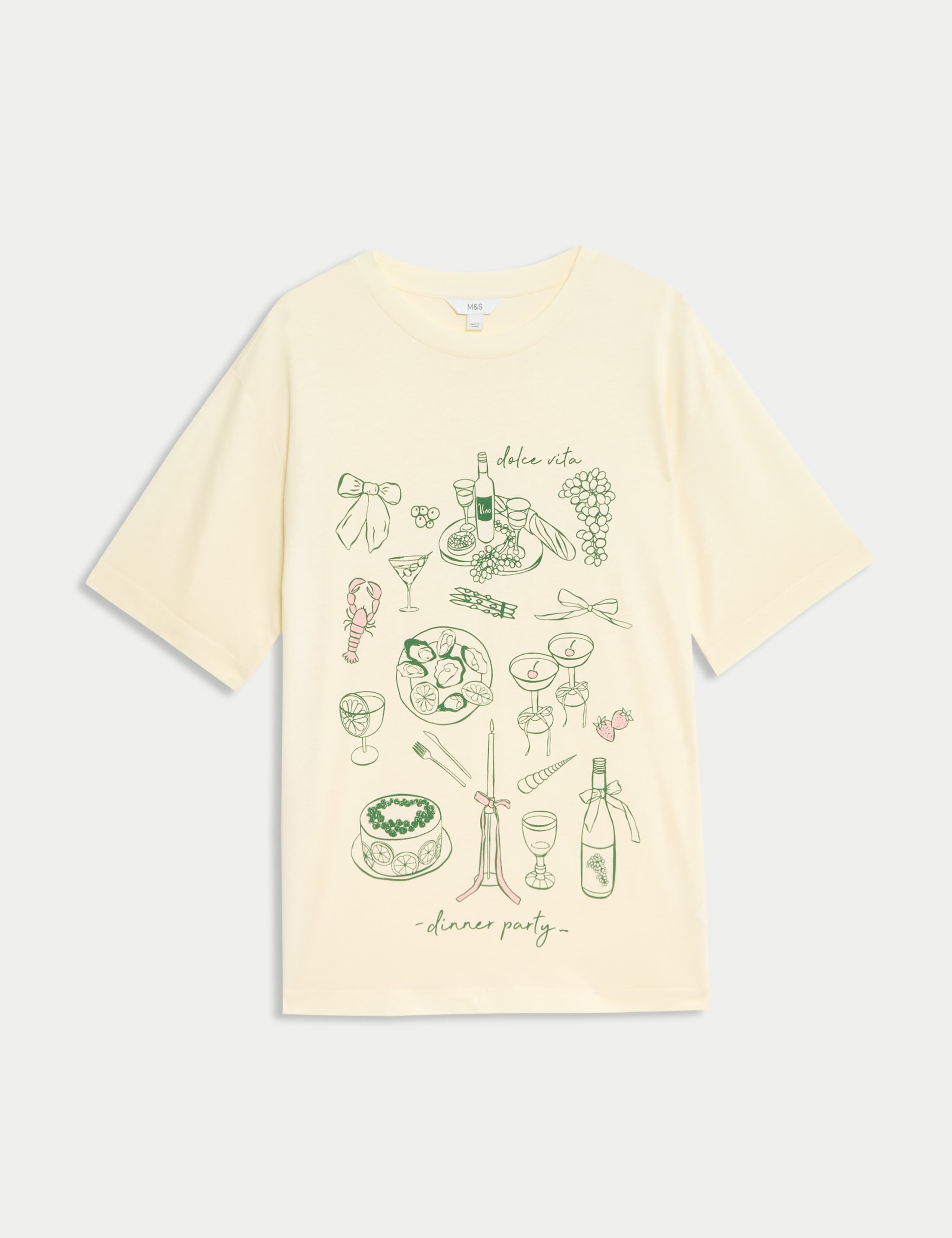 Pure Cotton Printed Oversized Graphic T-Shirt 2 of 4