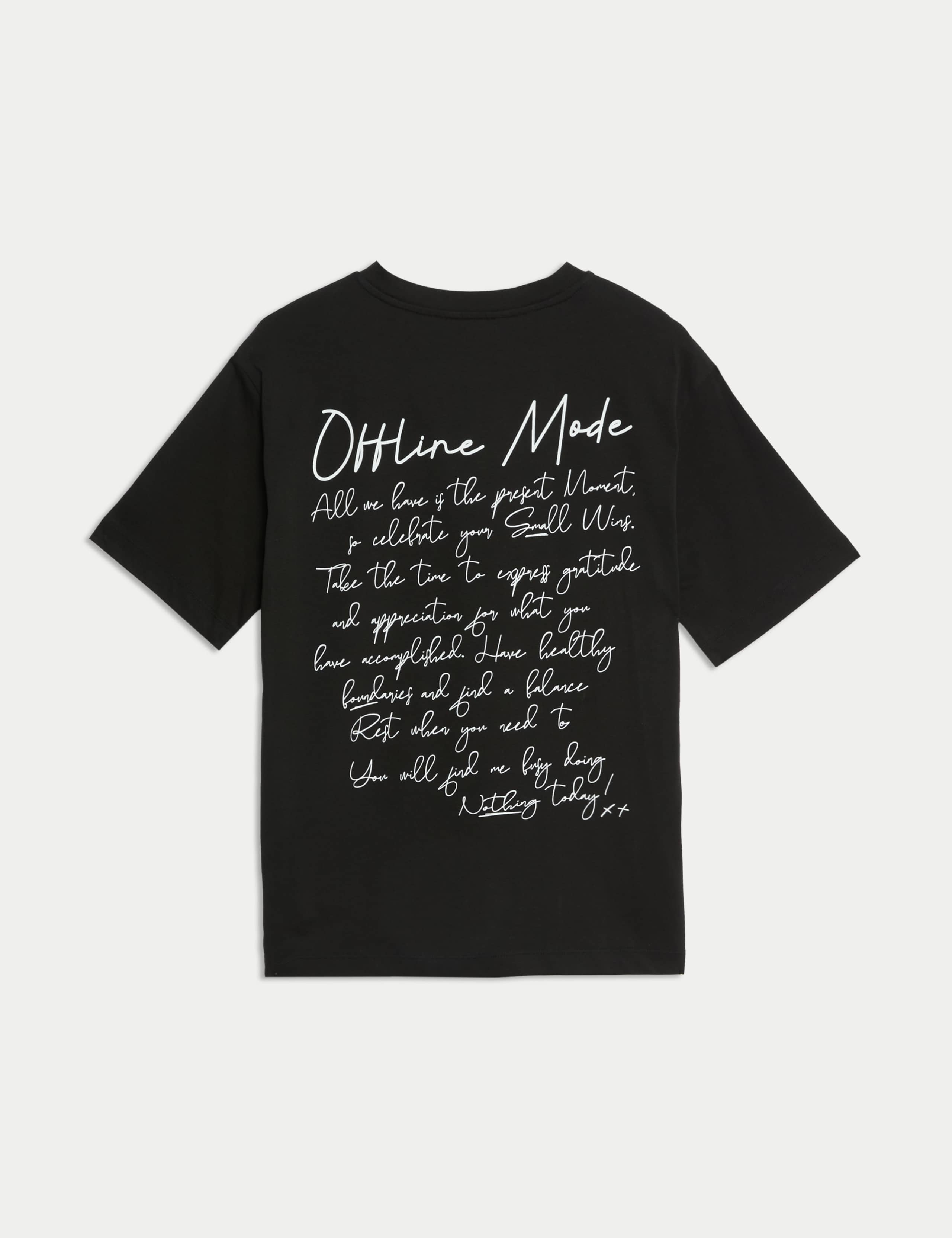 Pure Cotton Printed Oversized Graphic T-Shirt 6 of 6