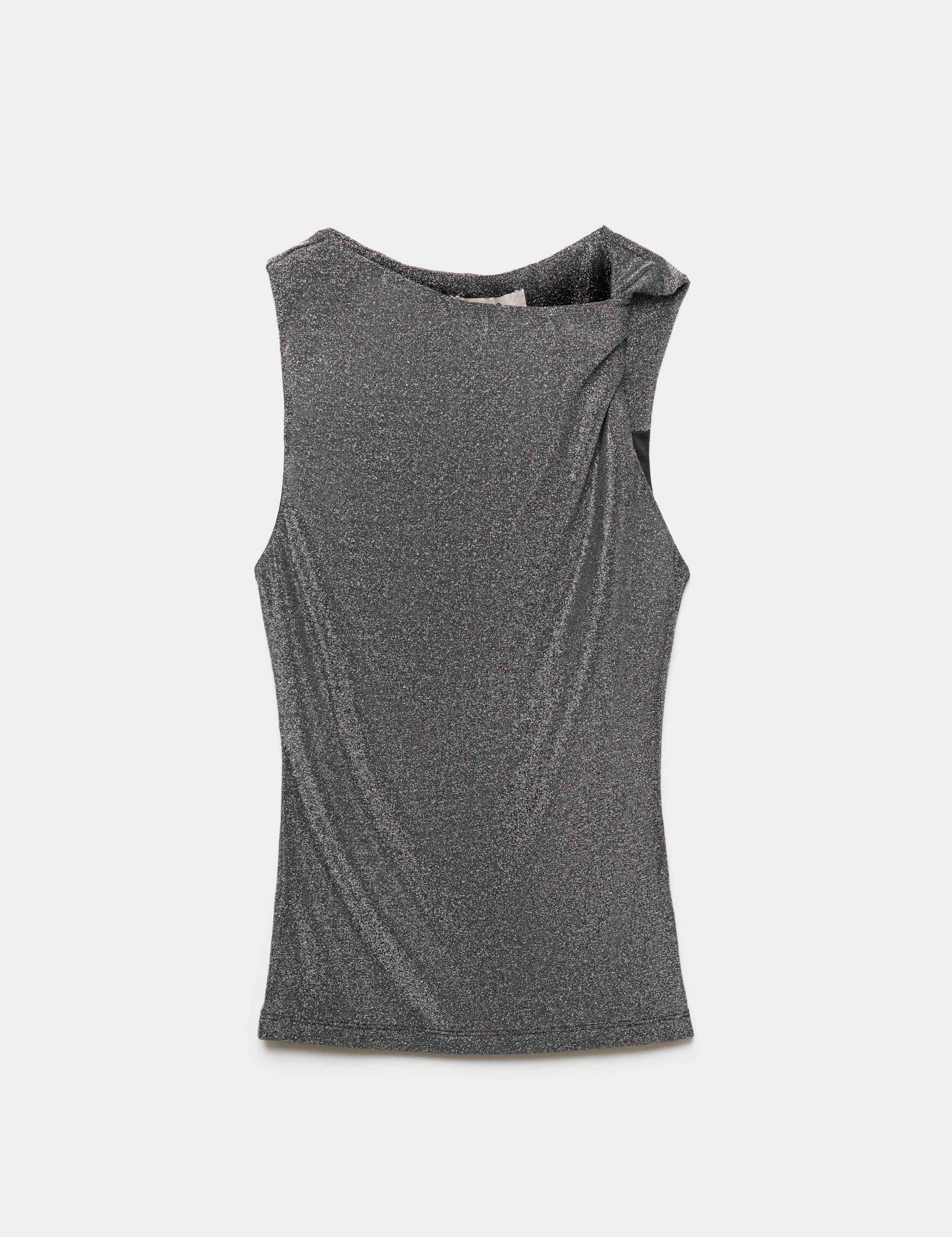 Printed Off The Shoulder Vest 2 of 6