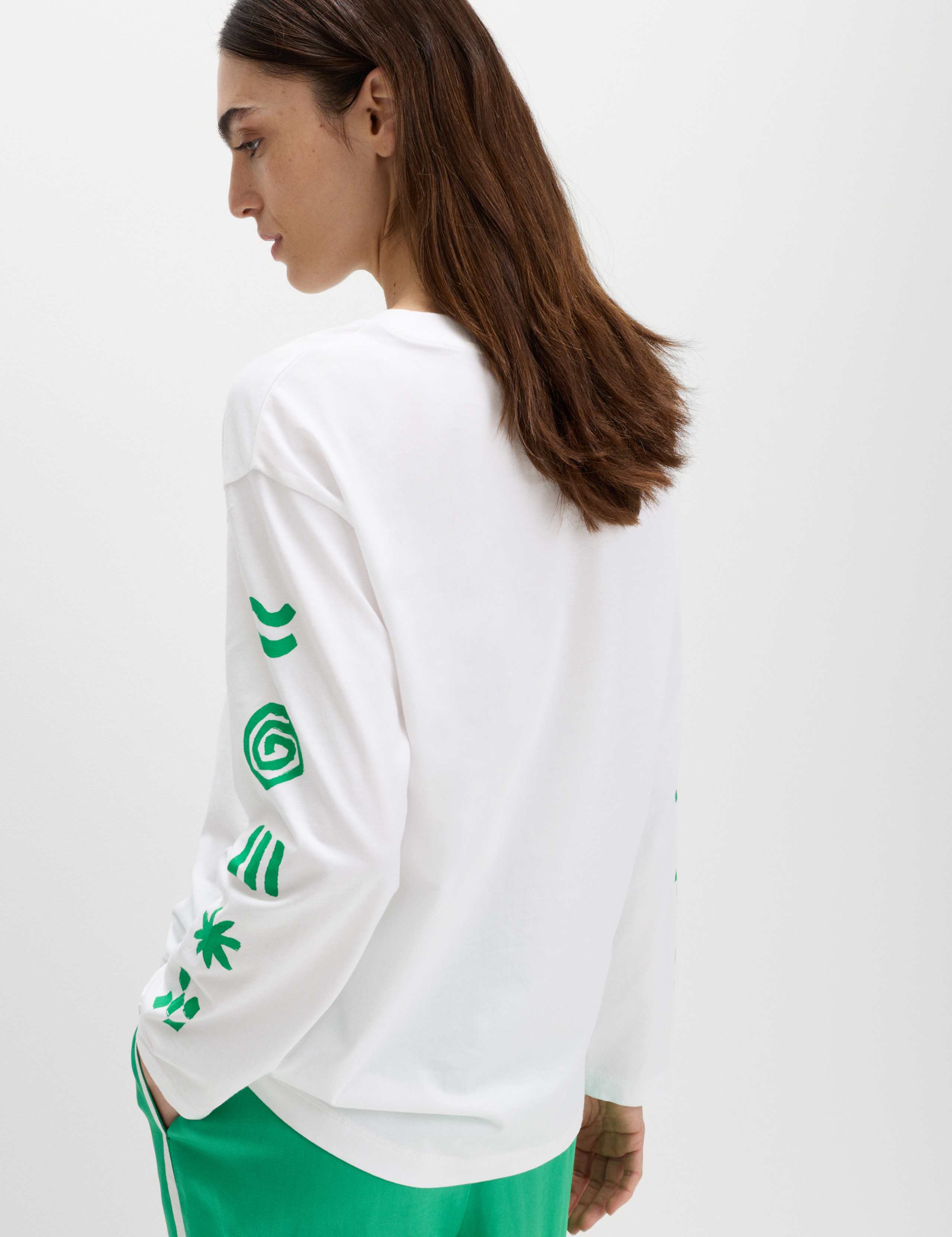 Pure Cotton Graphic Oversized T-Shirt 4 of 4