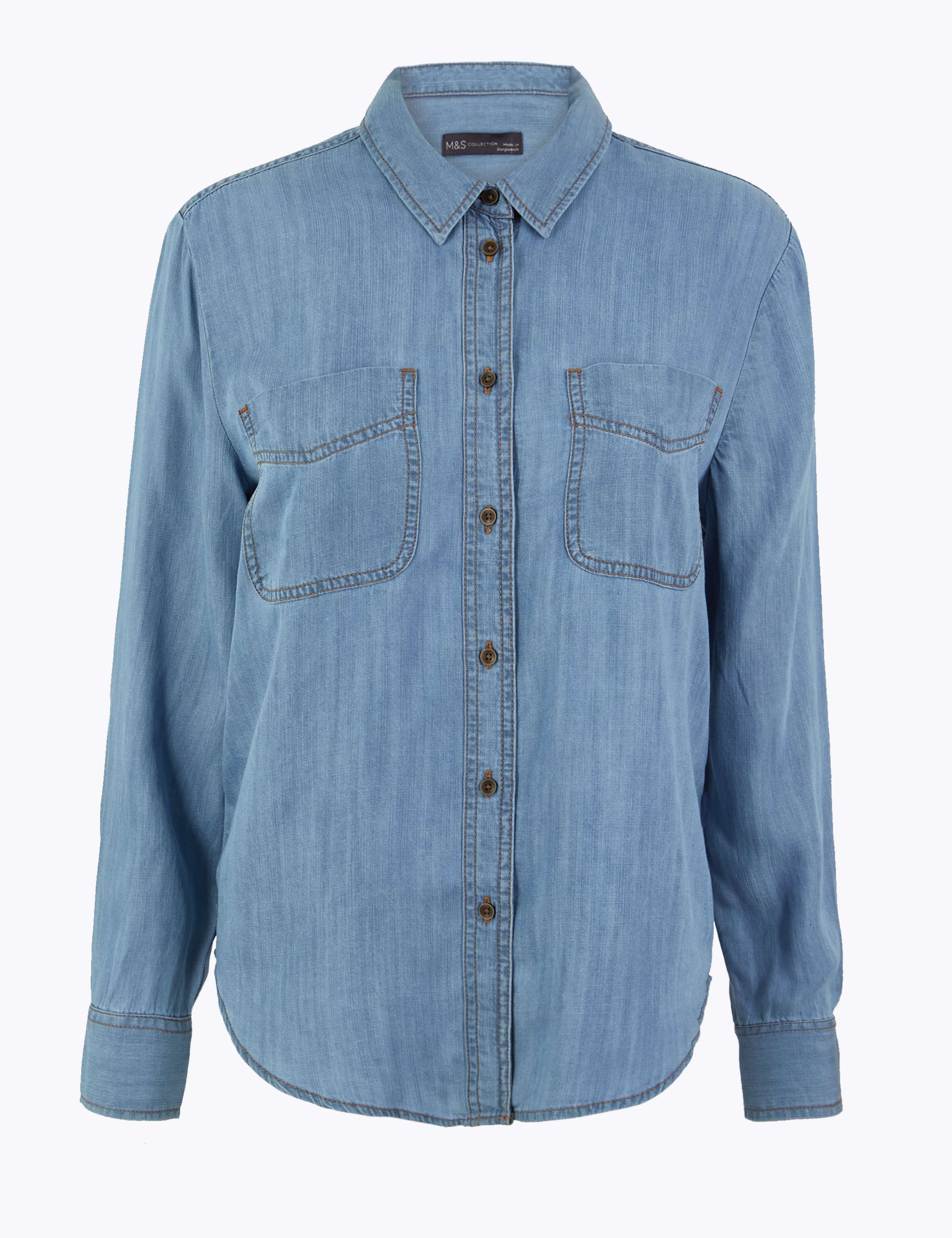 Tencel ™ Denim Patch Pocket Shirt 2 of 4