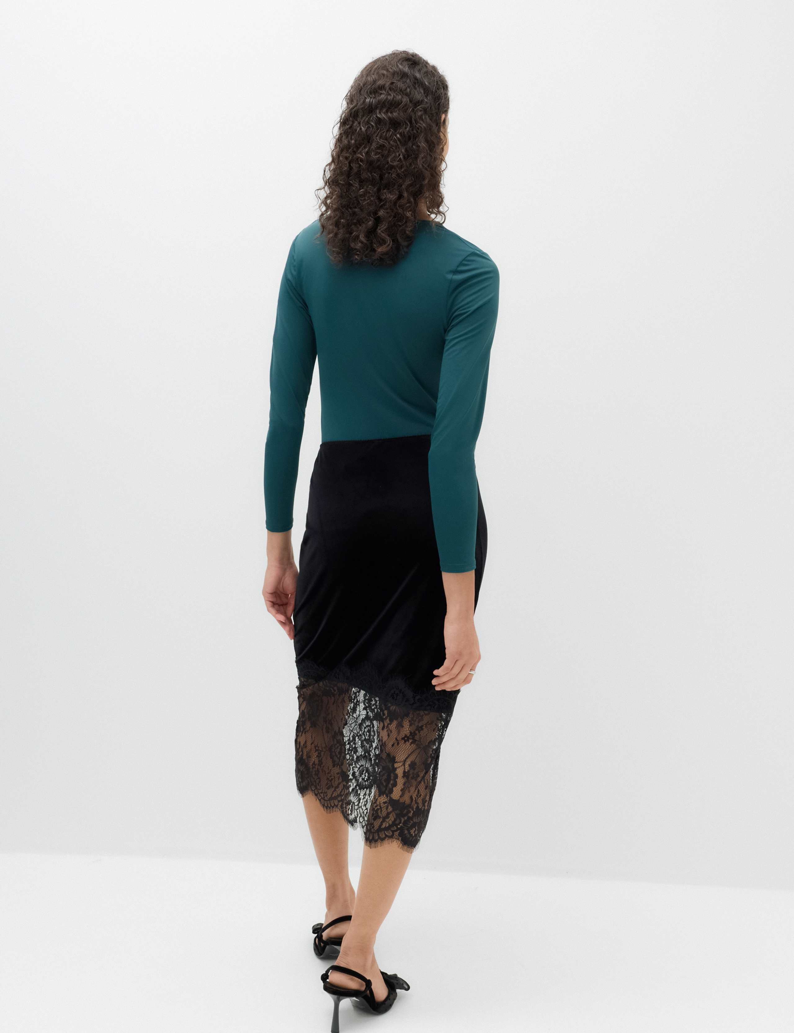 Cowl Neck Long Sleeve Drape Top 5 of 6