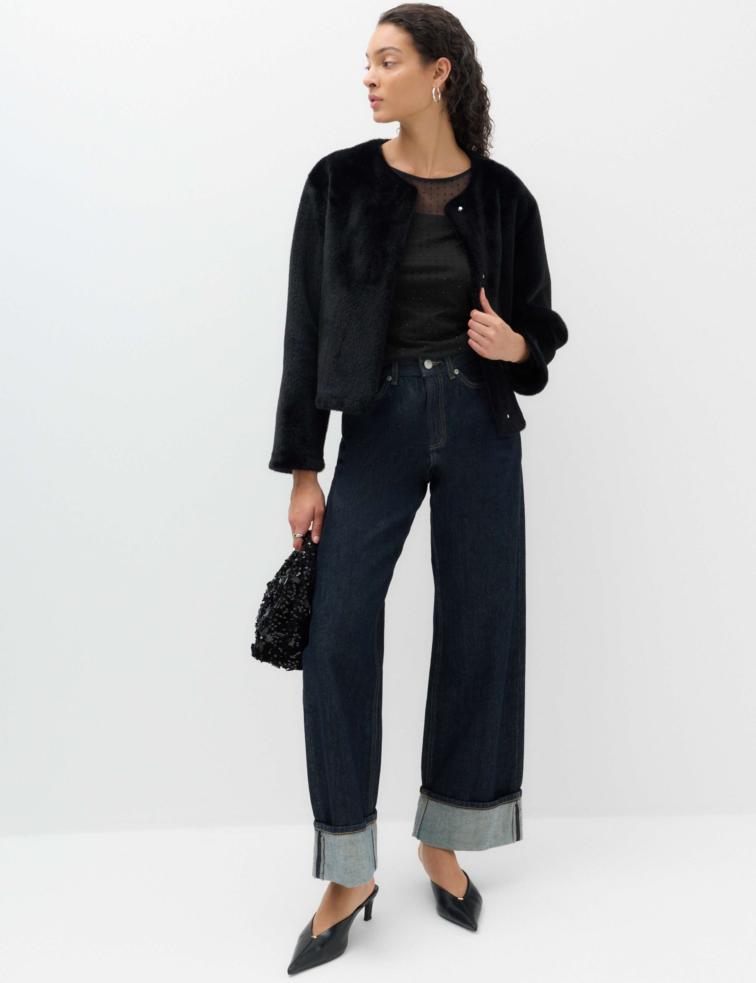 Mesh Sparkly Regular Fit Top 5 of 6