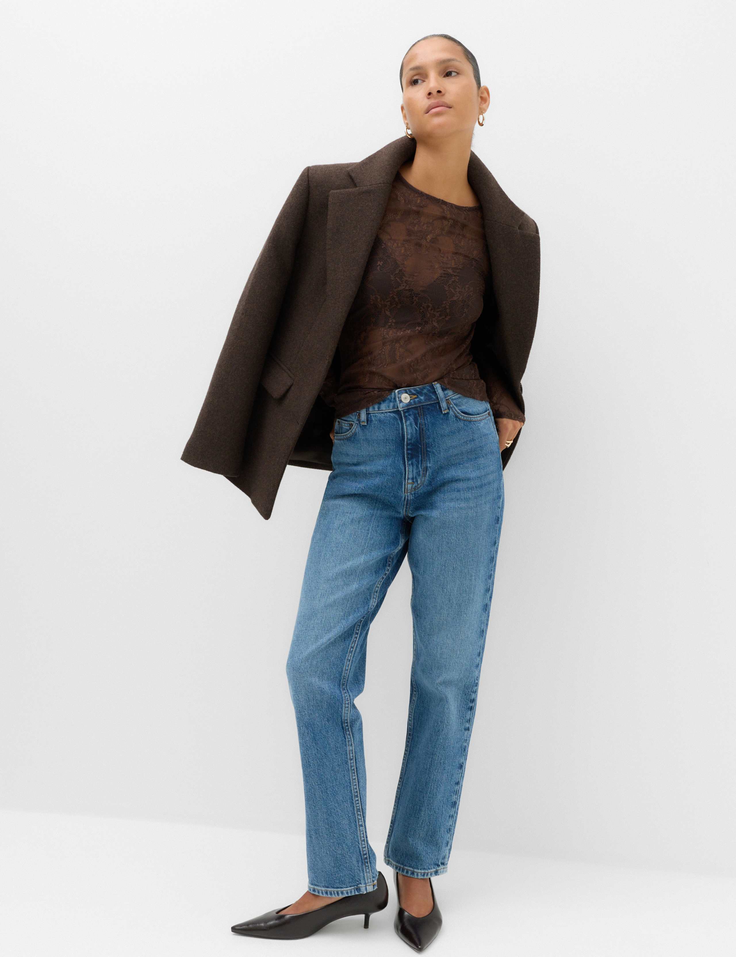 Lace Crew Neck Regular Fit Top 5 of 5