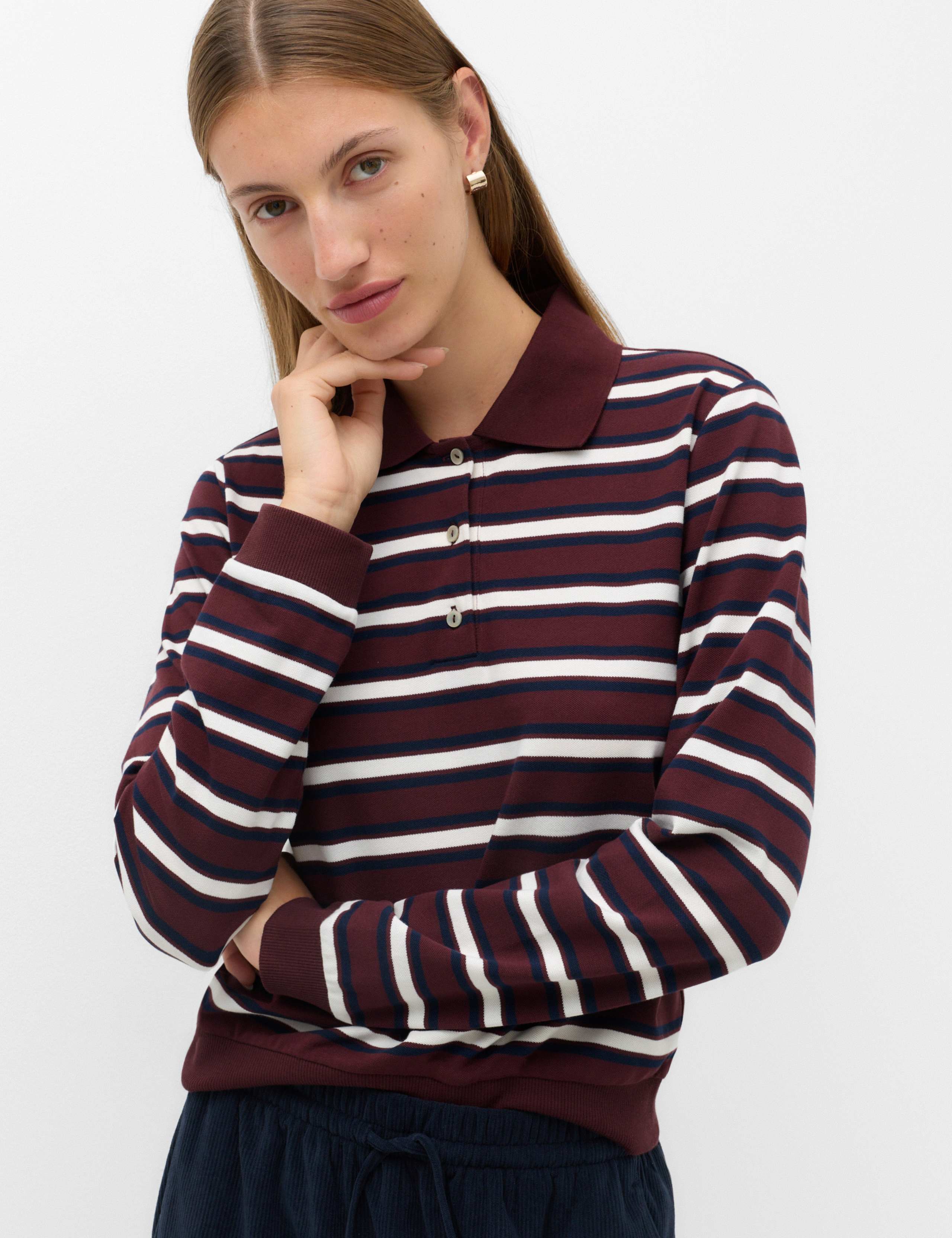 Cotton Rich Striped Rugby Top 3 of 6