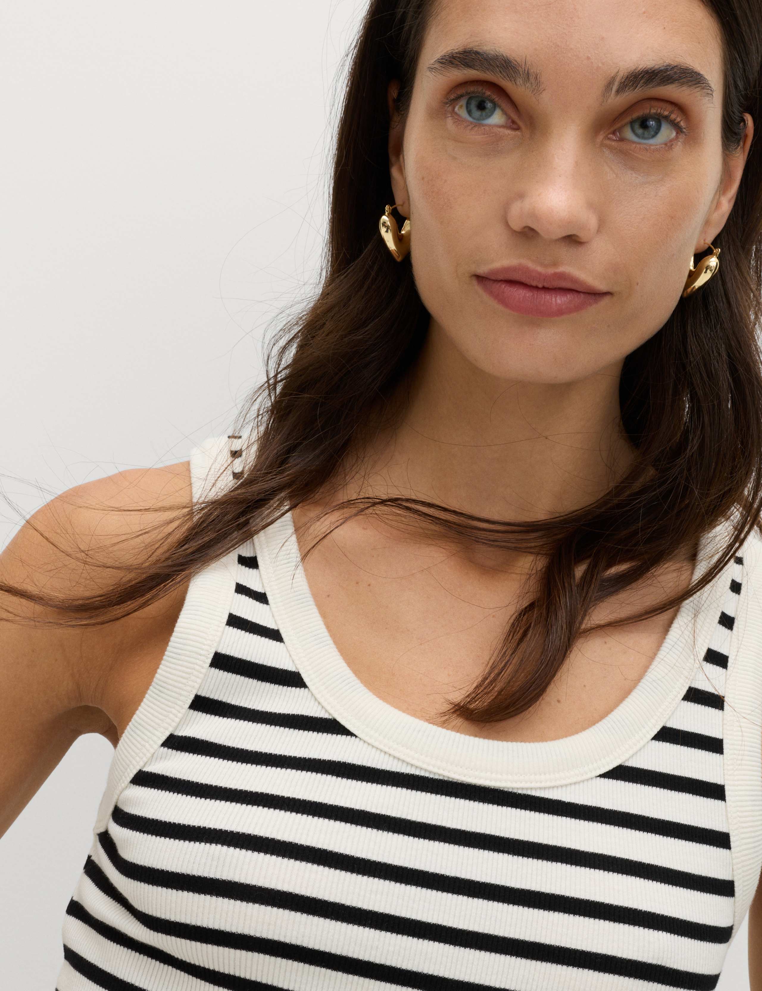 3 Pack Cotton Rich Ribbed Vest Tops 3 of 5