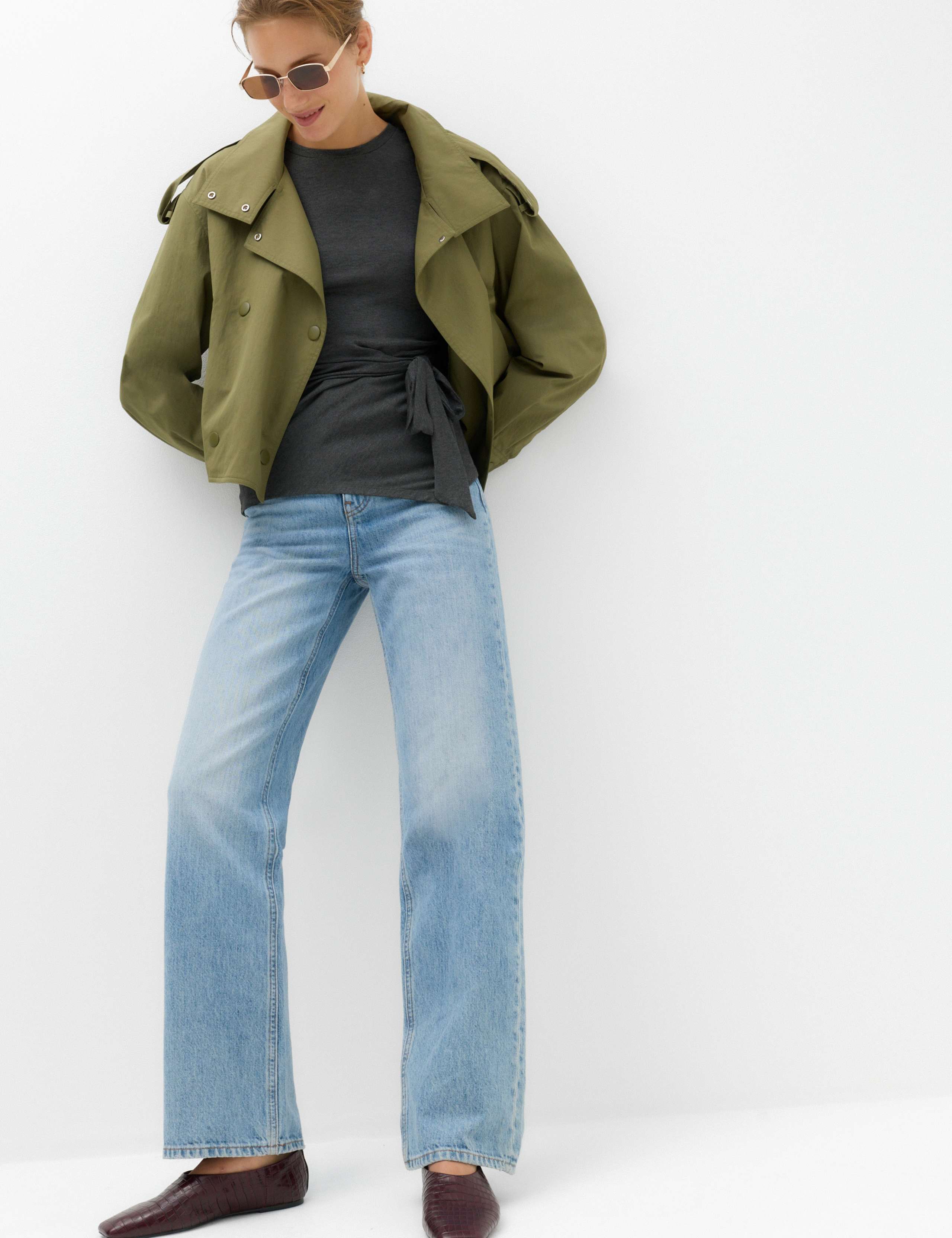 Cosy Tie Front Regular Fit Top 5 of 5