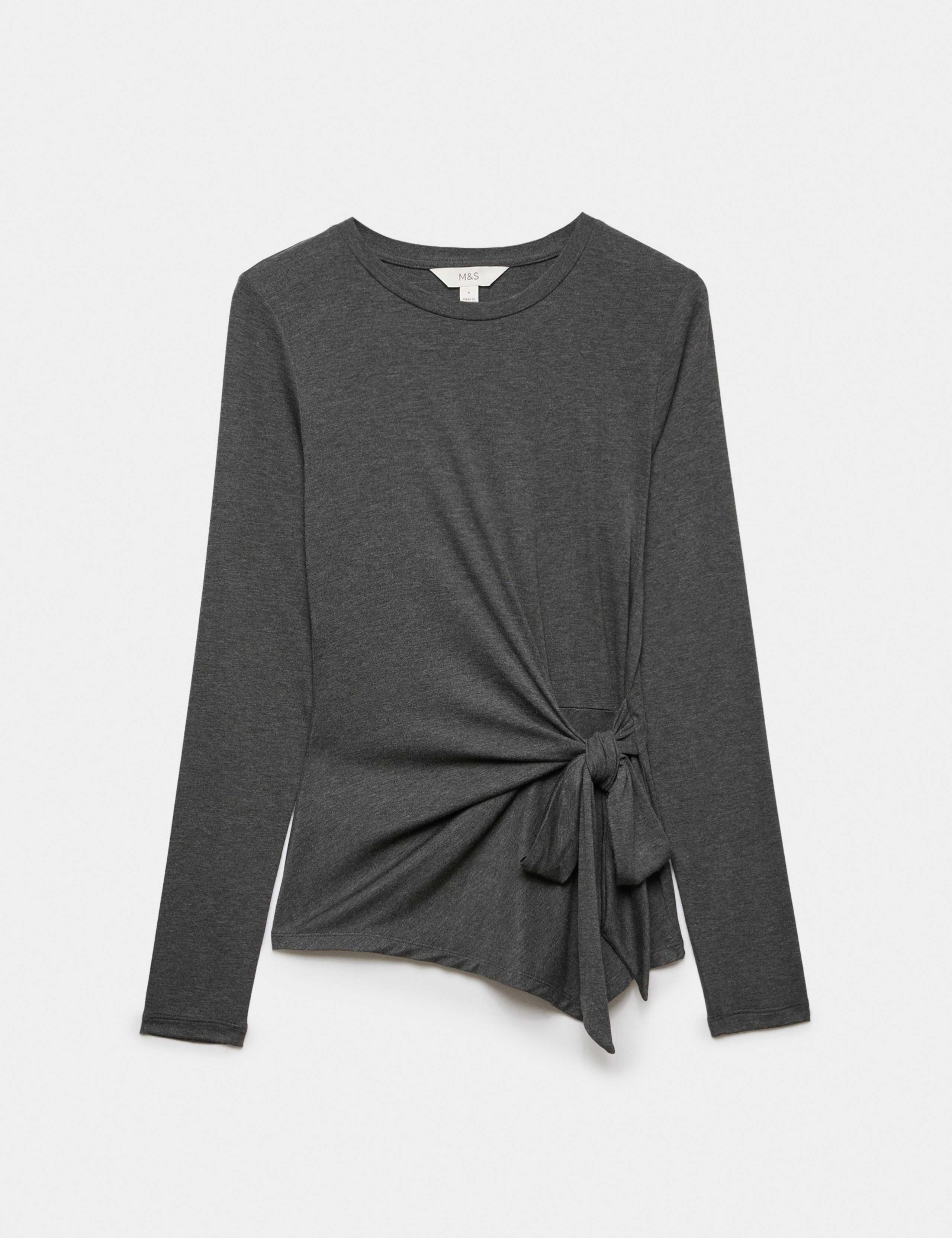 Cosy Tie Front Regular Fit Top 2 of 5