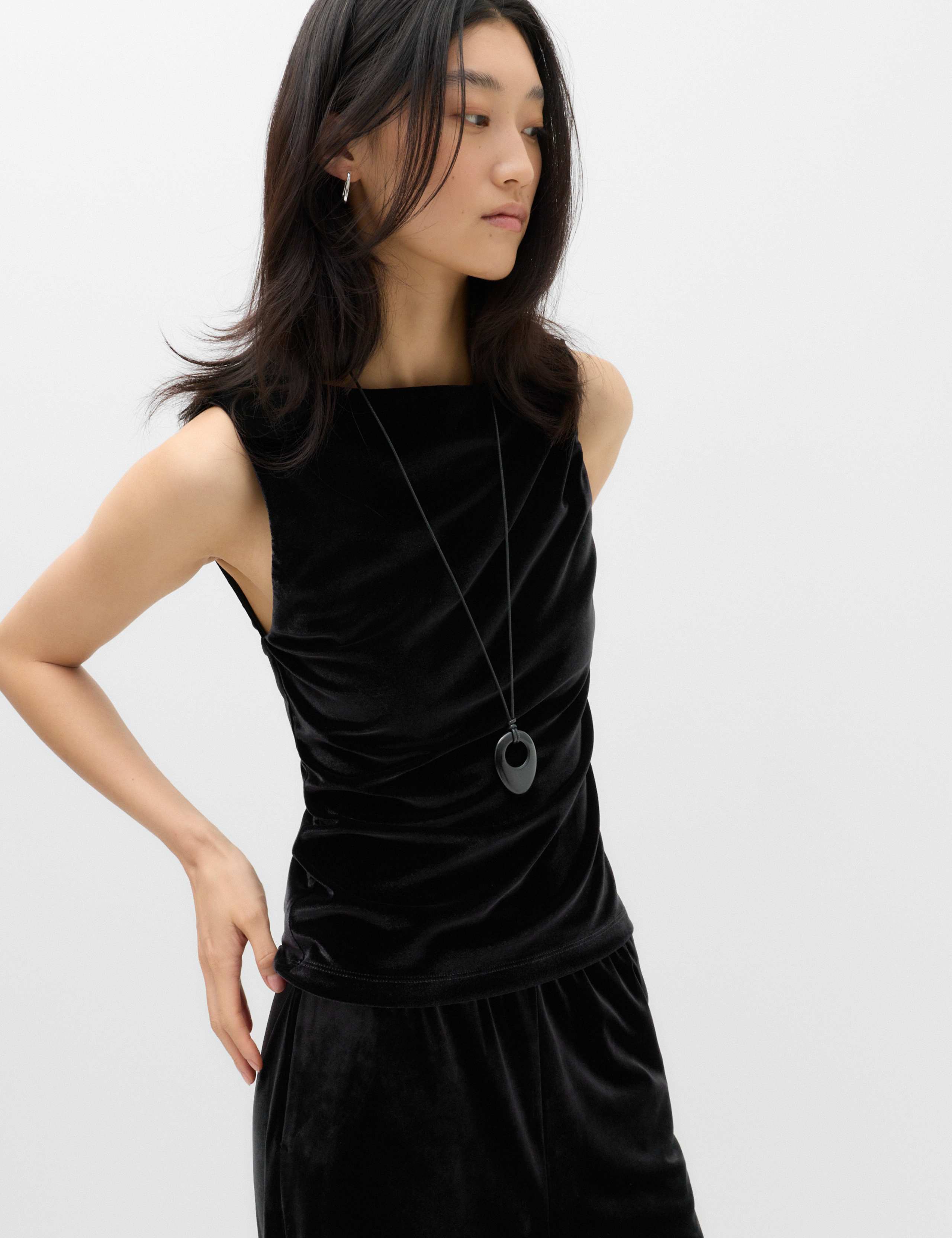 Velvet Twist Off The Shoulder Vest 4 of 5