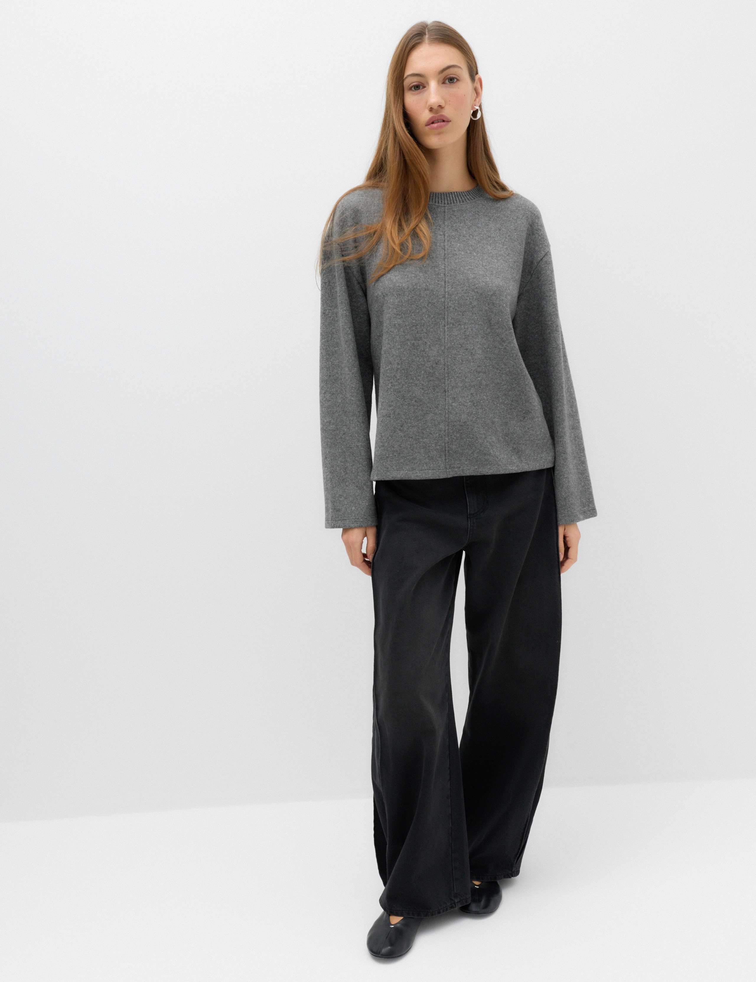 Textured Crew Neck Cosy Sweatshirt 5 of 5