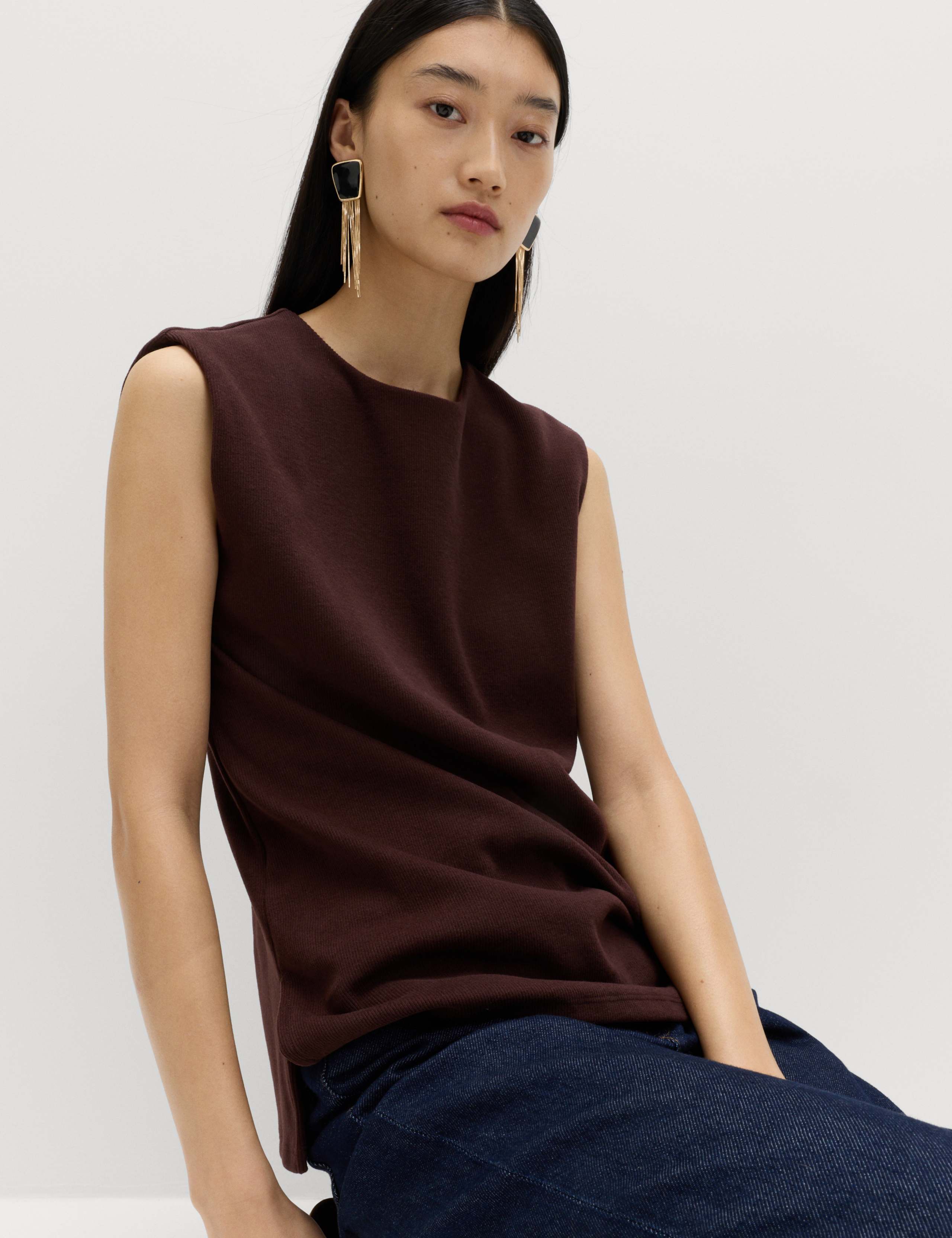 Cosy Cotton Blend Round Neck Top 4 of 5