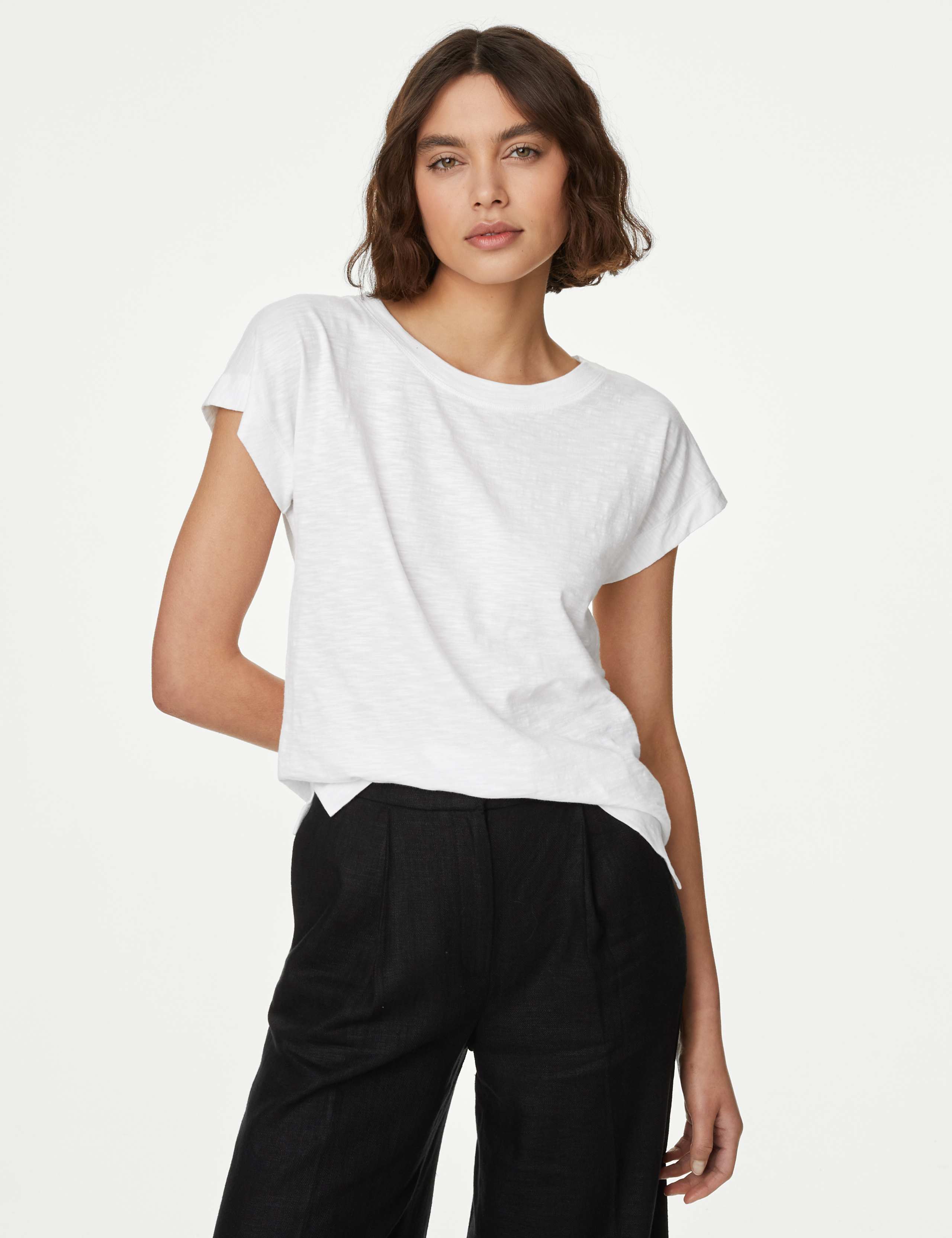 2pk Everyday Pure Cotton Slash Neck Tops 4 of 5
