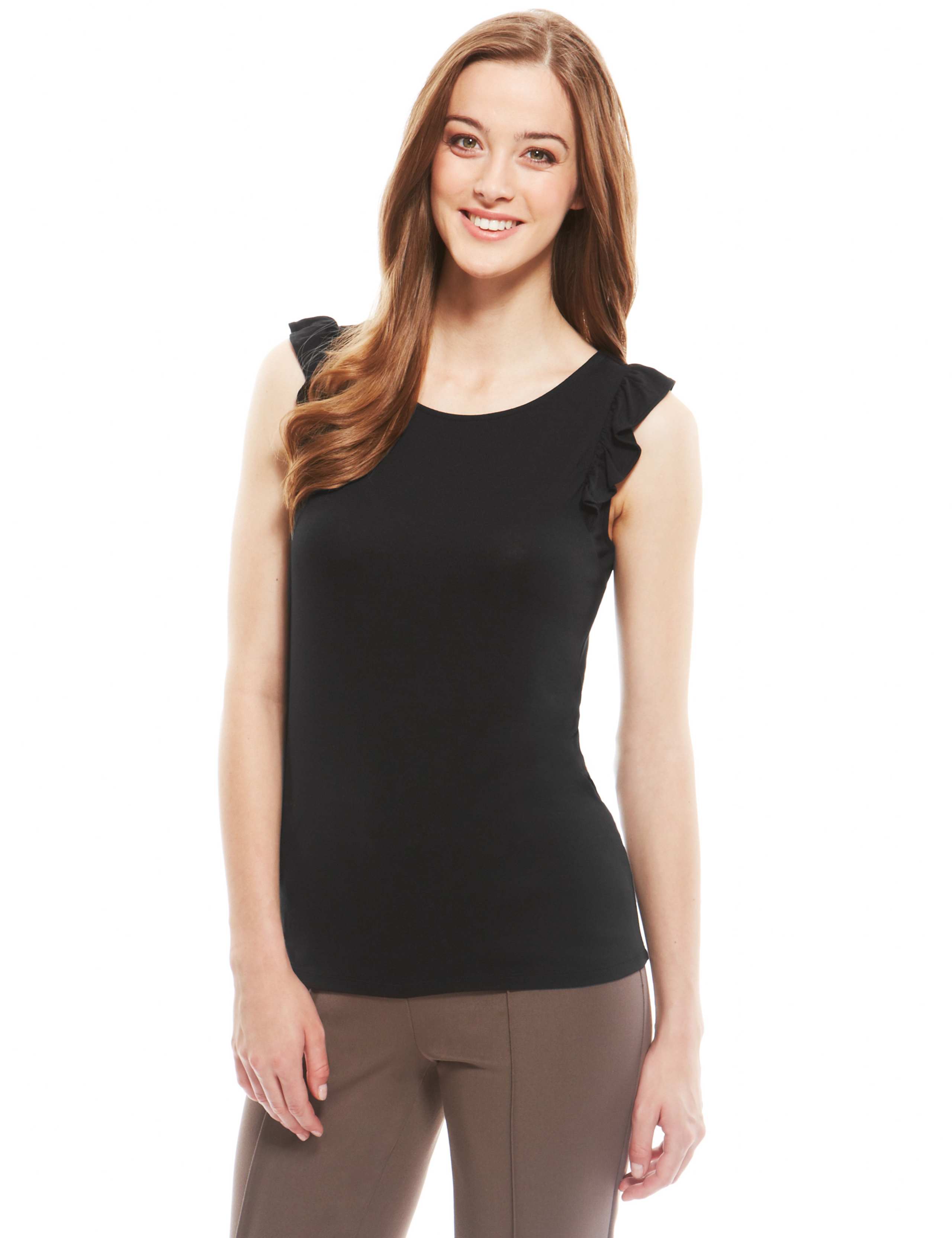Sleeveless Frill Top 1 of 4