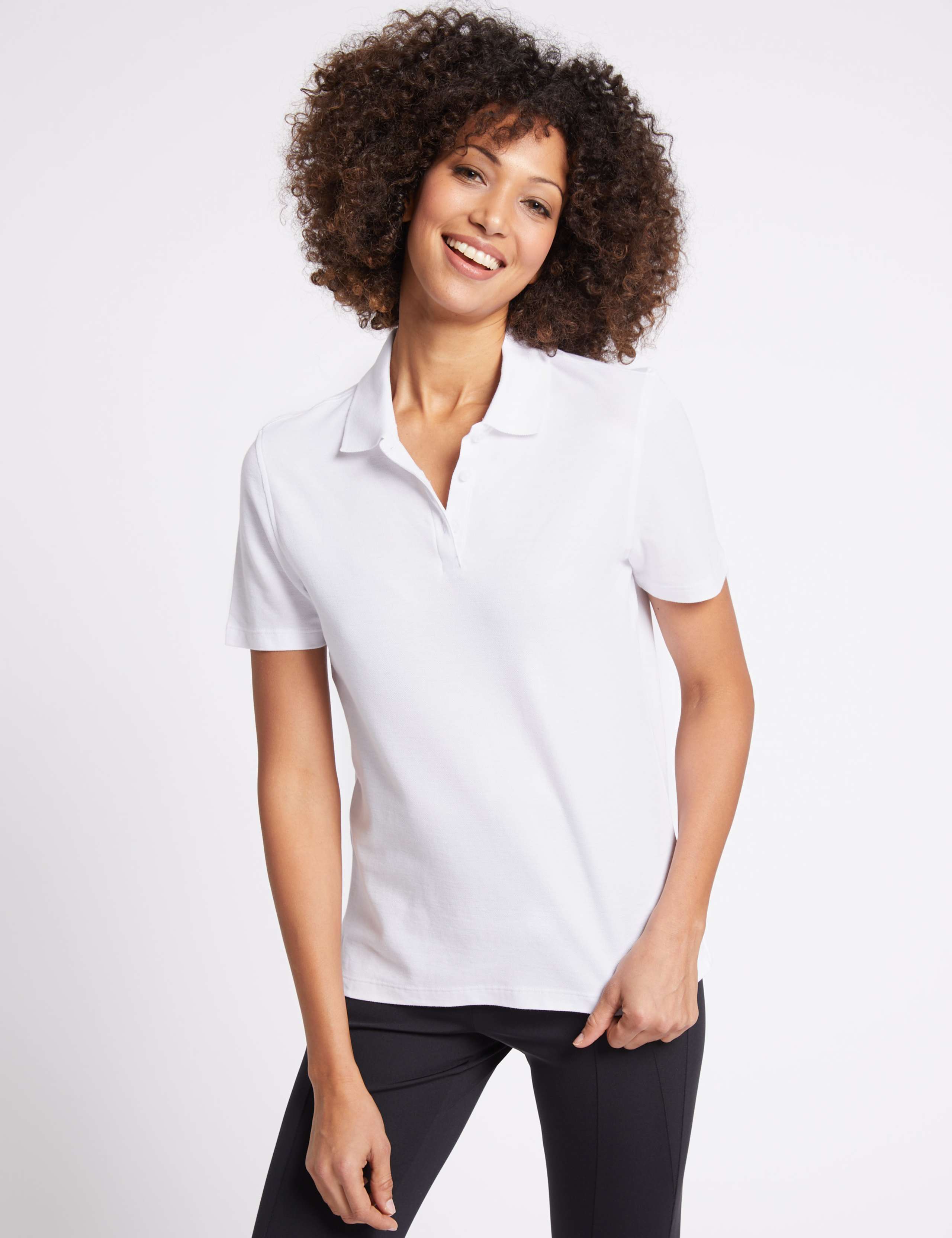 Pure Cotton Short Sleeve Polo Shirt 1 of 5