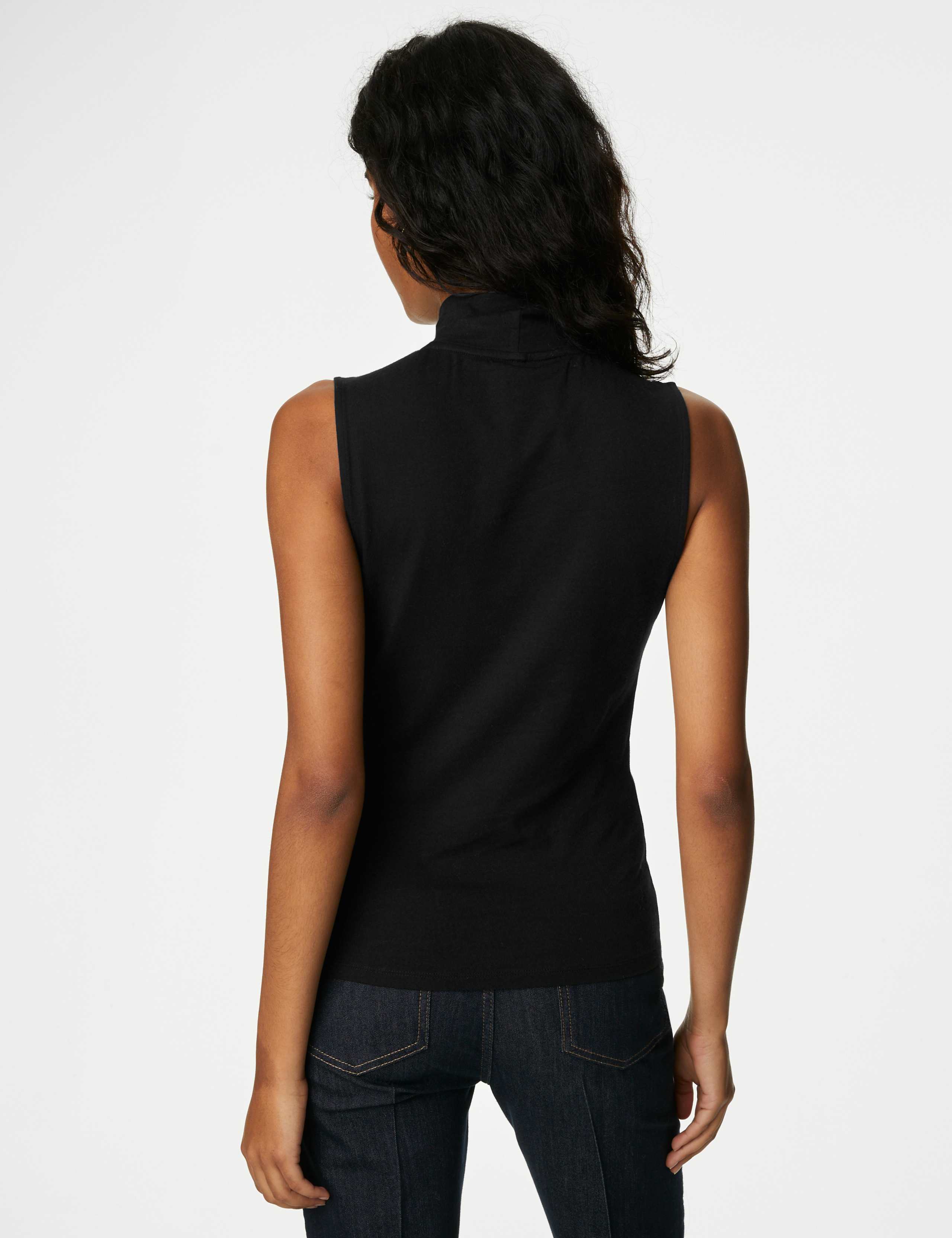 Cotton Rich Funnel Neck Vest Top 5 of 5