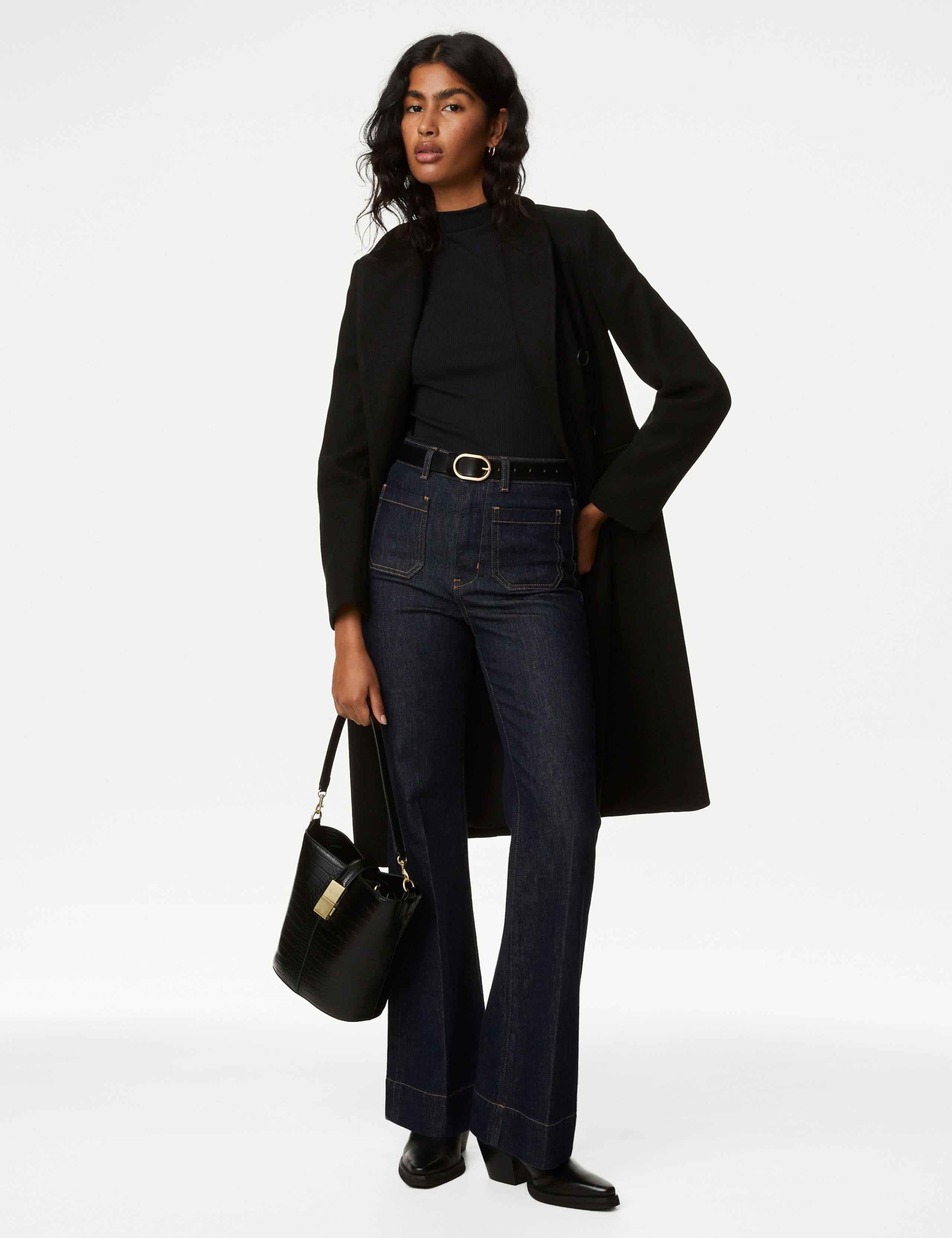 Cotton Blend Funnel Neck Vest 4 of 5