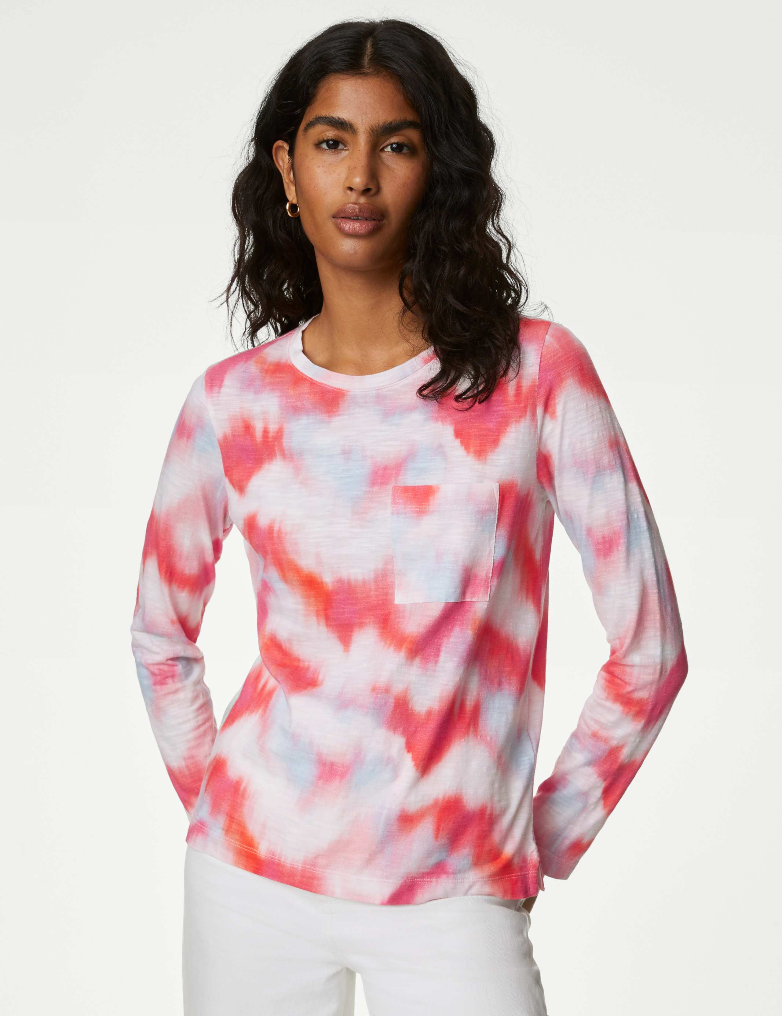 Pure Cotton Printed Crew Neck T-Shirt 1 of 5