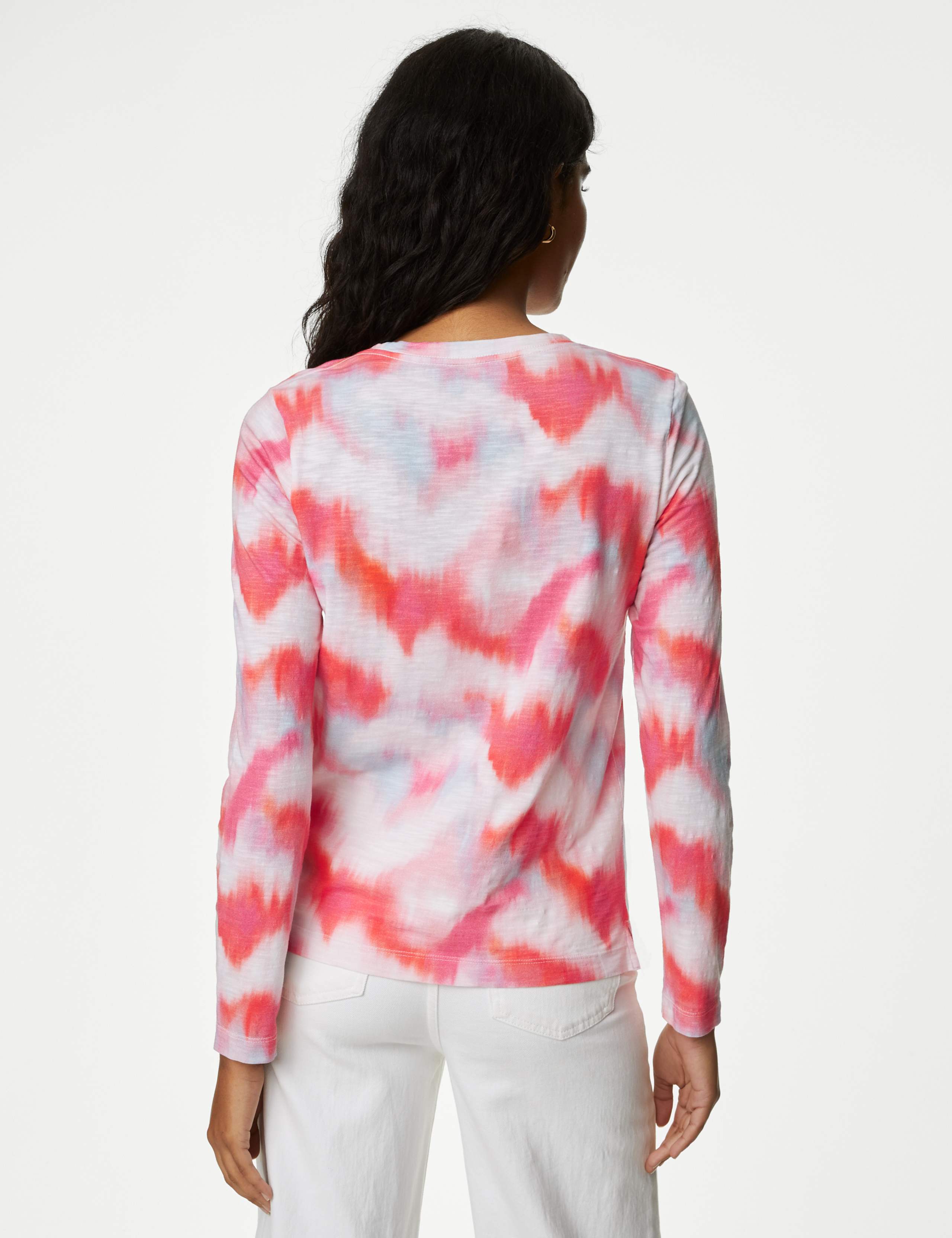 Pure Cotton Printed Crew Neck T-Shirt 5 of 5