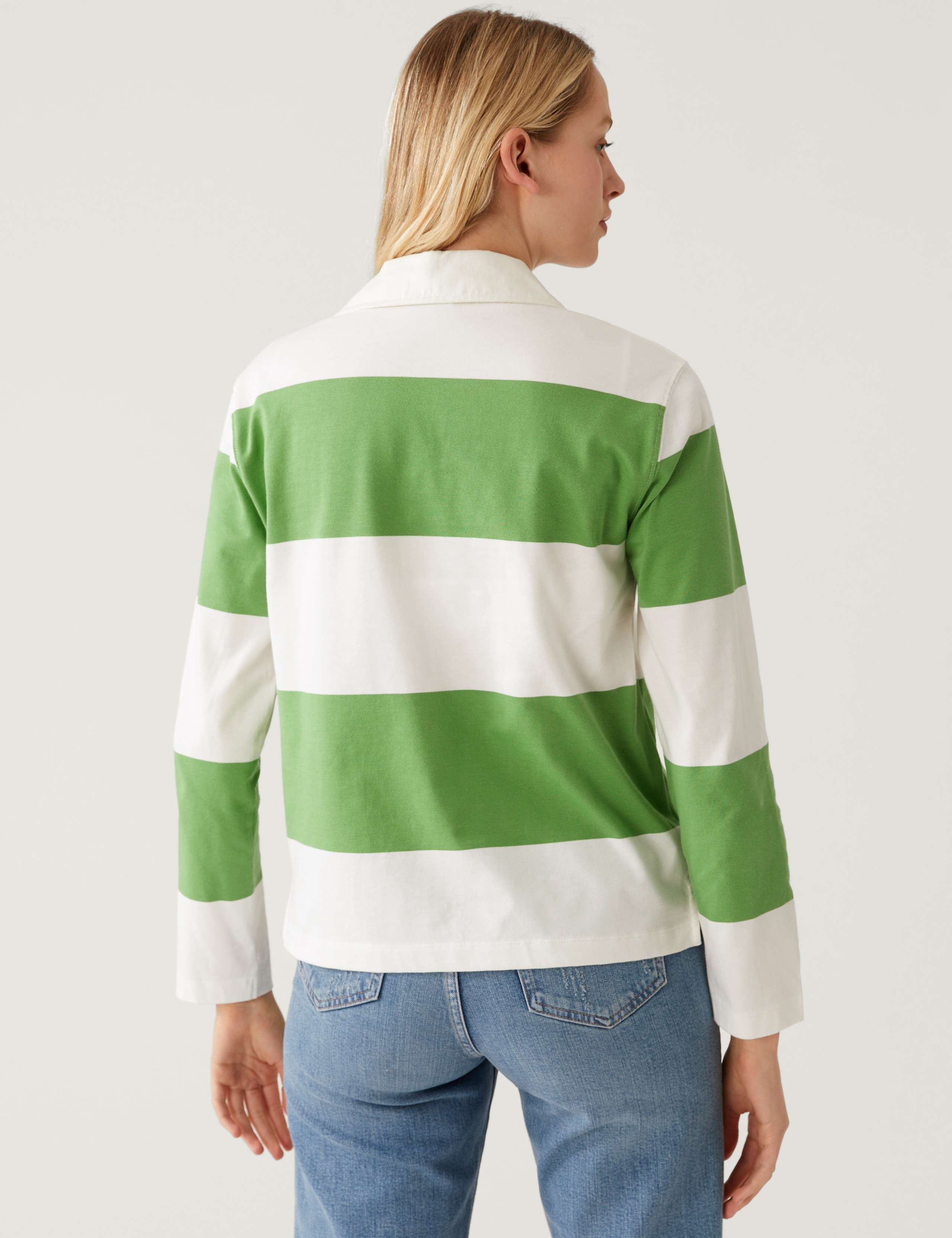 Pure Cotton Striped Rugby Top 4 of 5