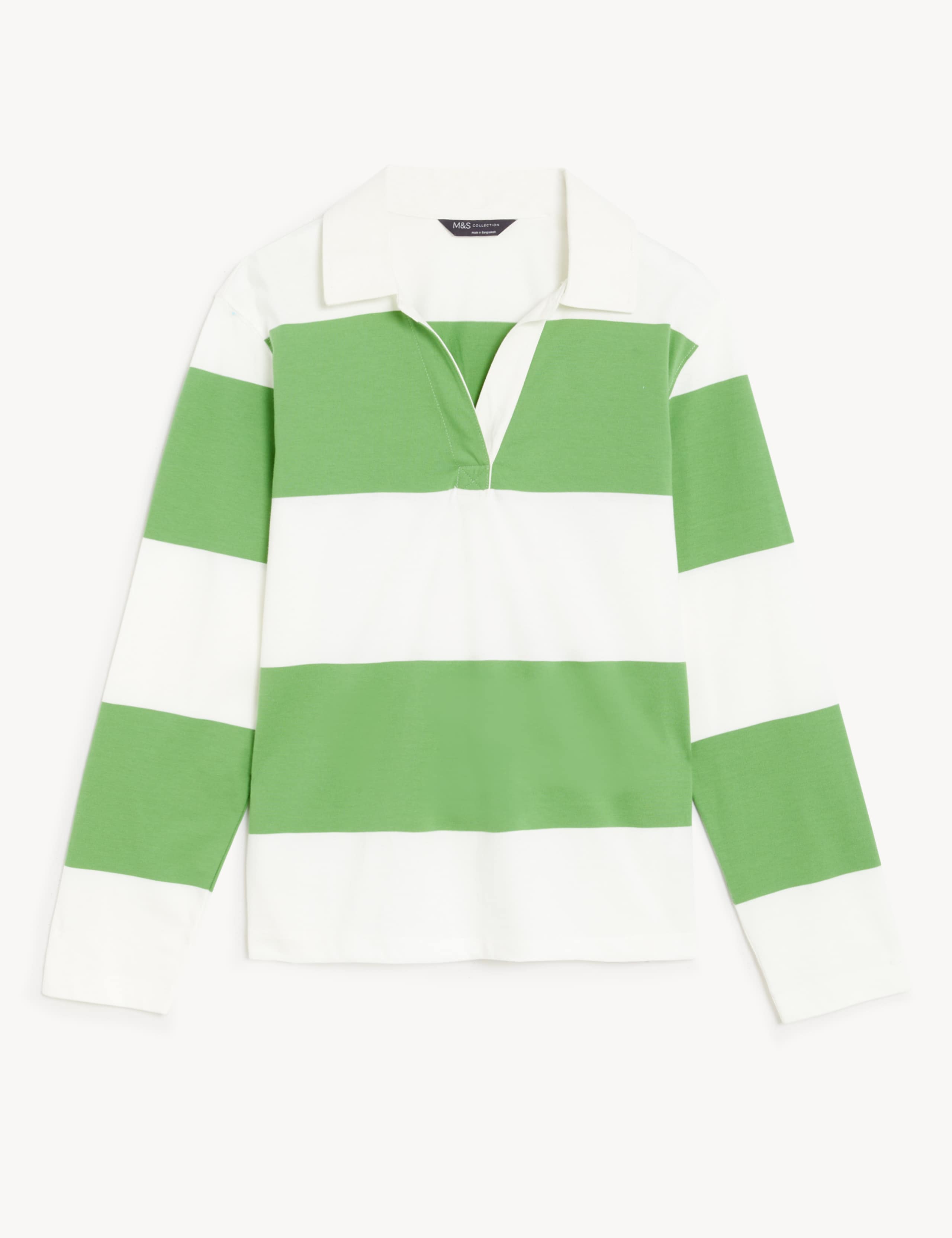 Pure Cotton Striped Rugby Top 2 of 5