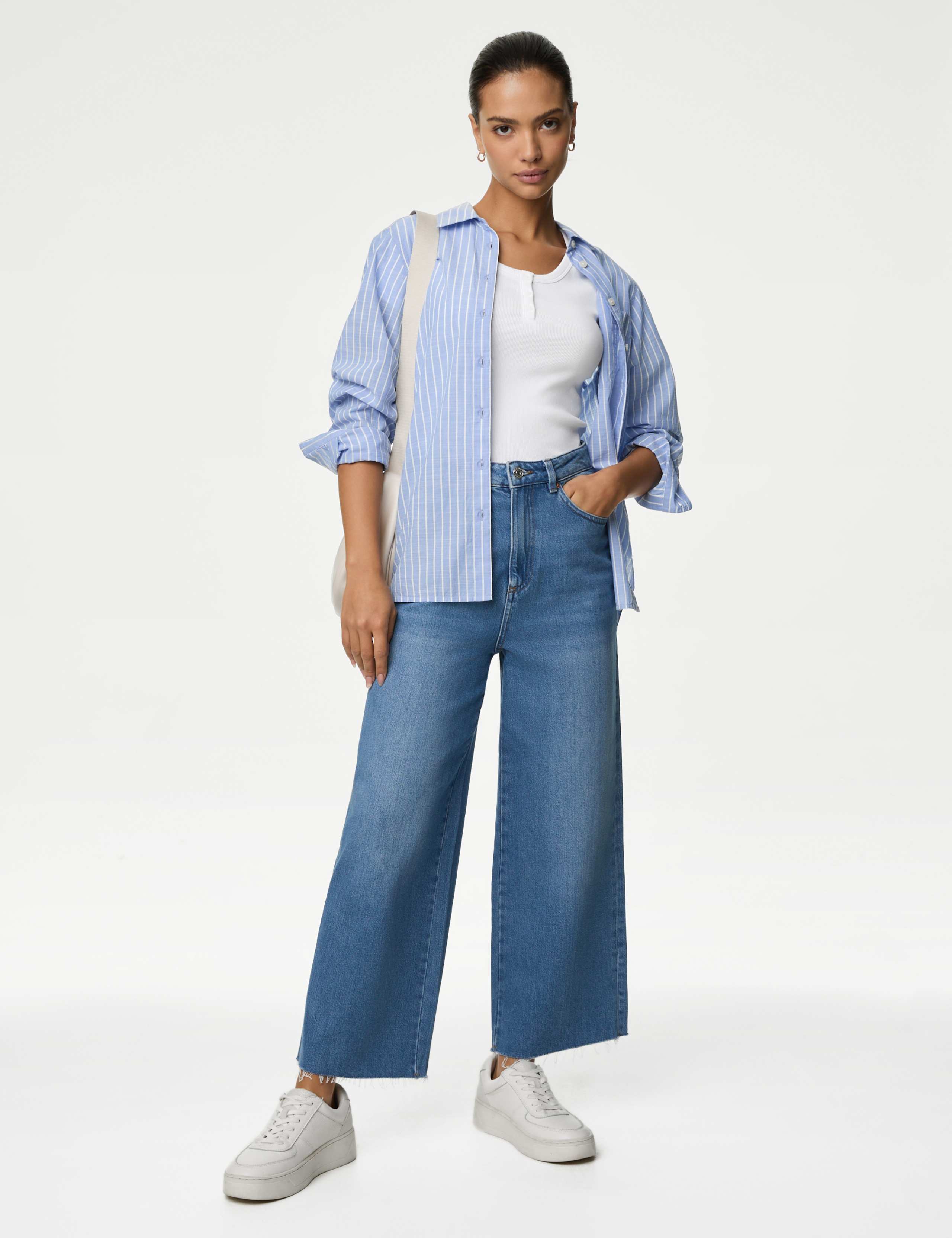 Cotton Rich Short Sleeve Henley Top 3 of 5