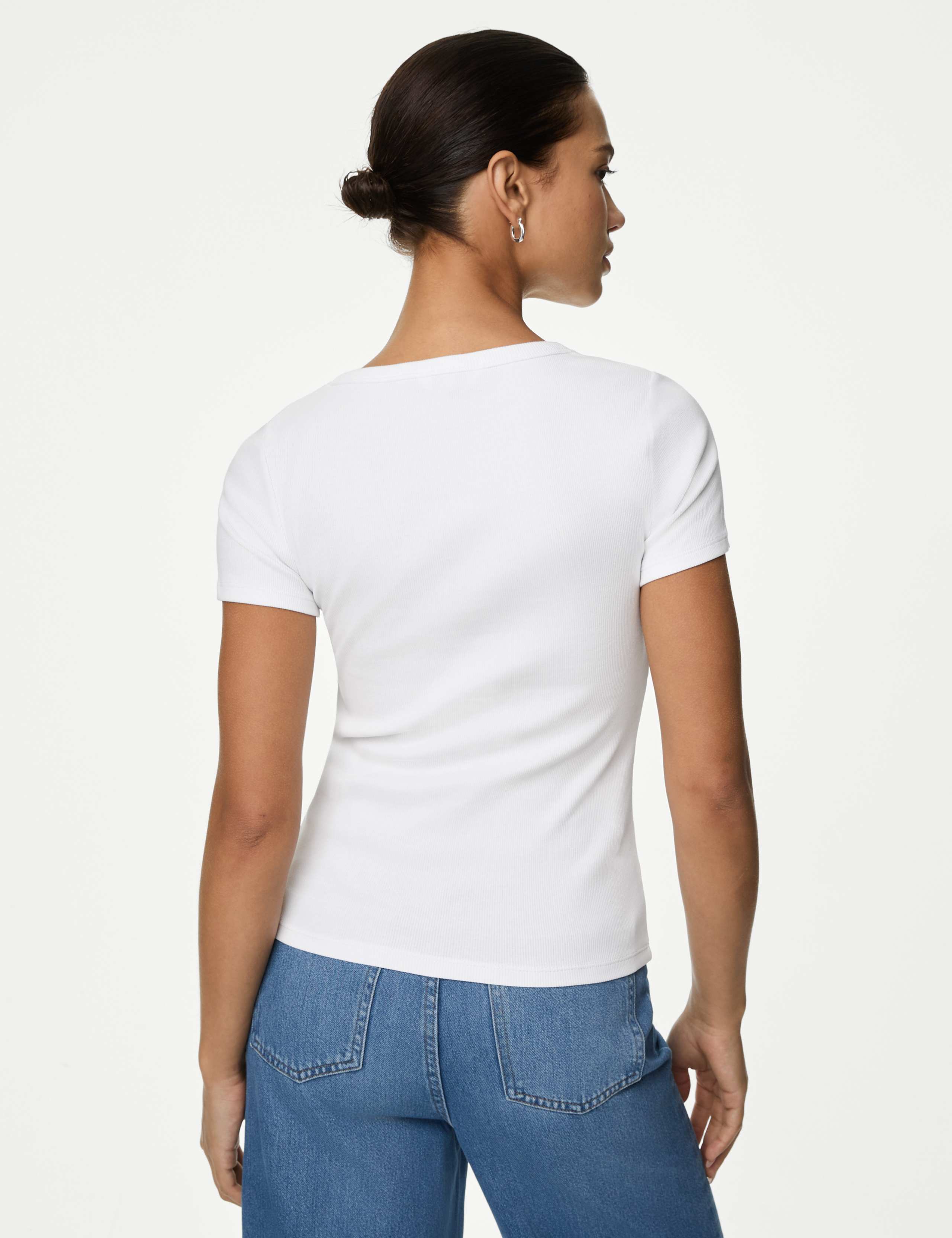 Cotton Rich Short Sleeve Henley Top 5 of 5