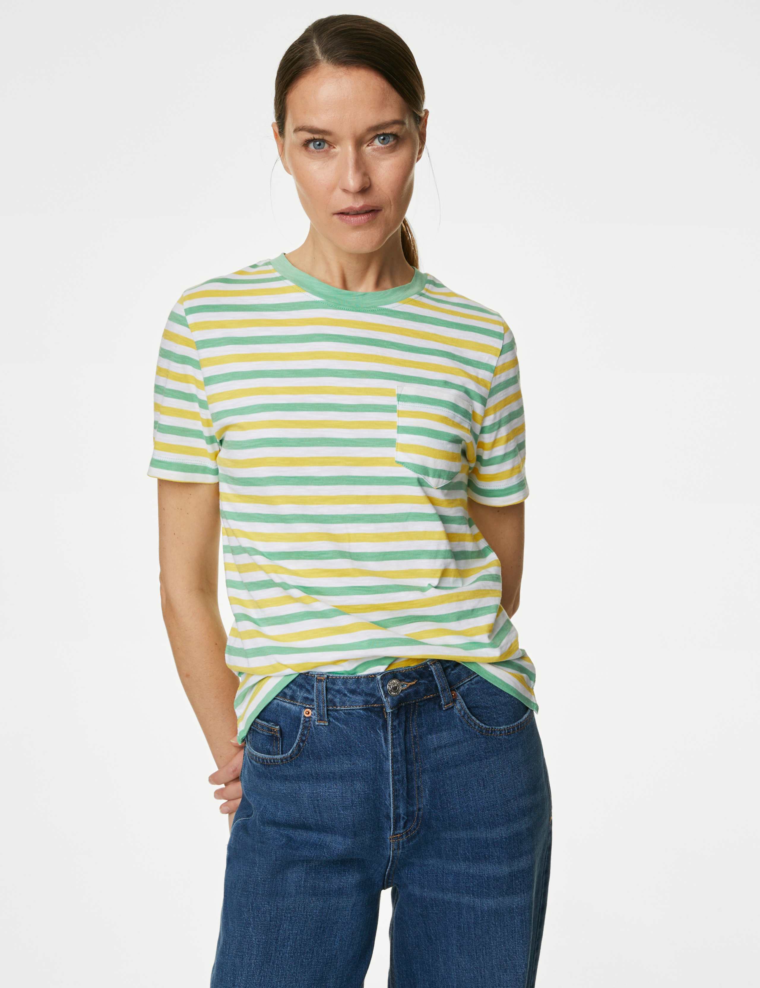 Pure Cotton Striped T-Shirt 3 of 5