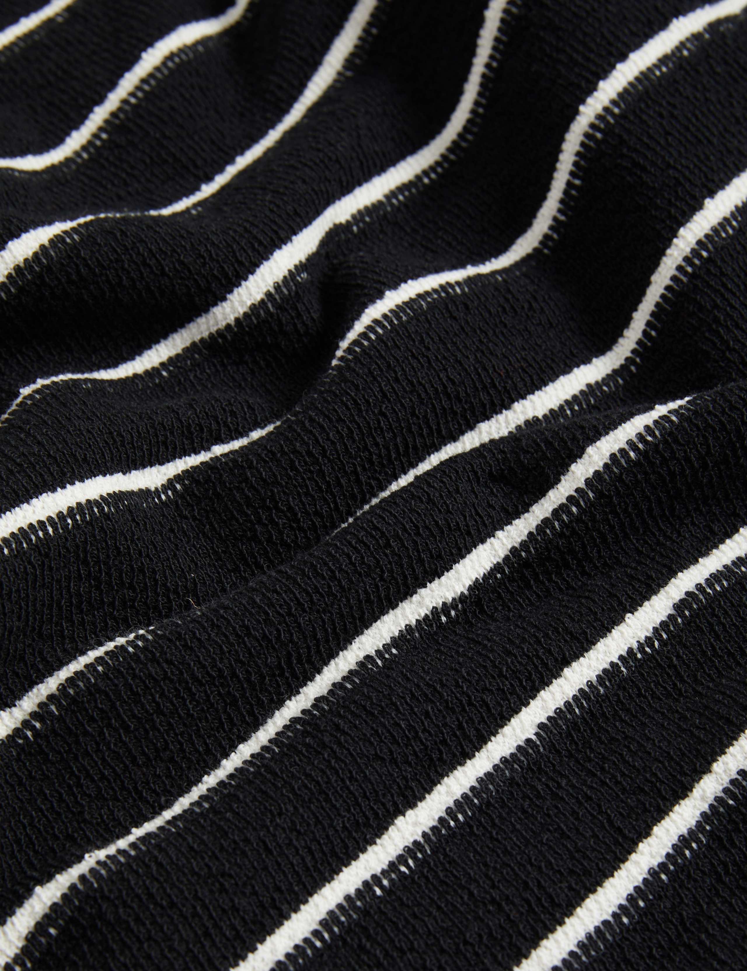 Cotton Rich Textured Striped Top 6 of 6