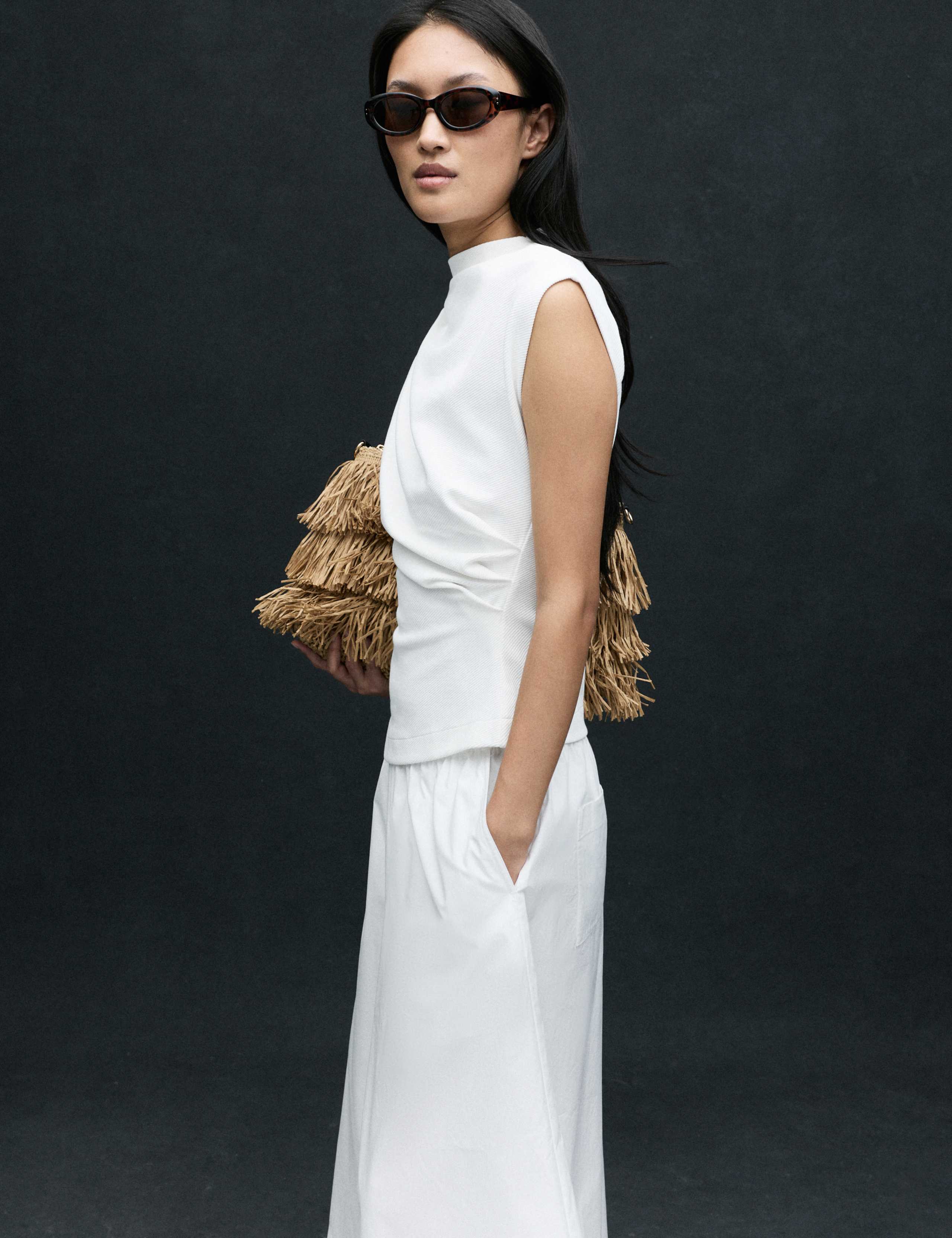 Cotton Rich Ribbed Drape Top 7 of 7