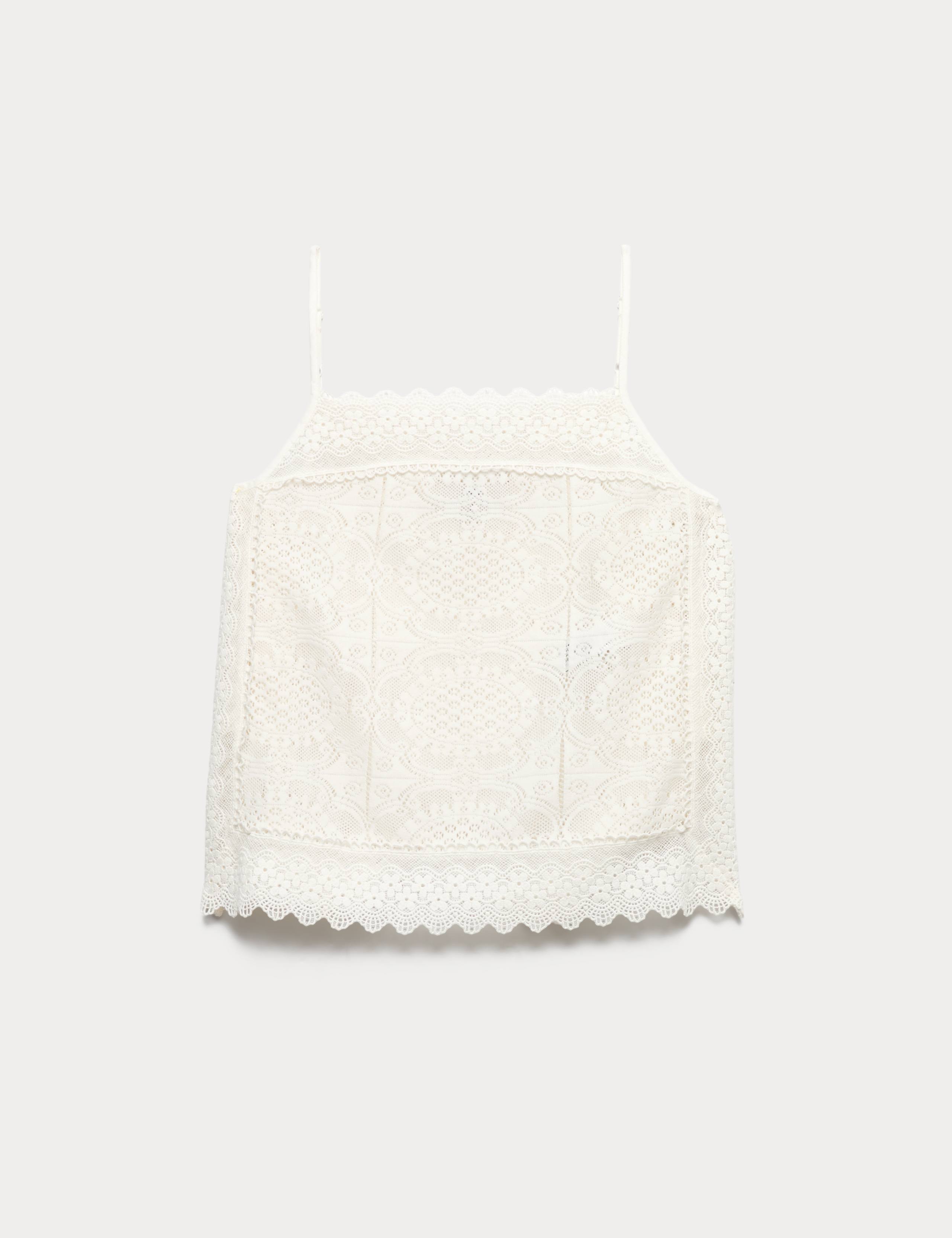 Broderie Cutwork Cami Top 2 of 6