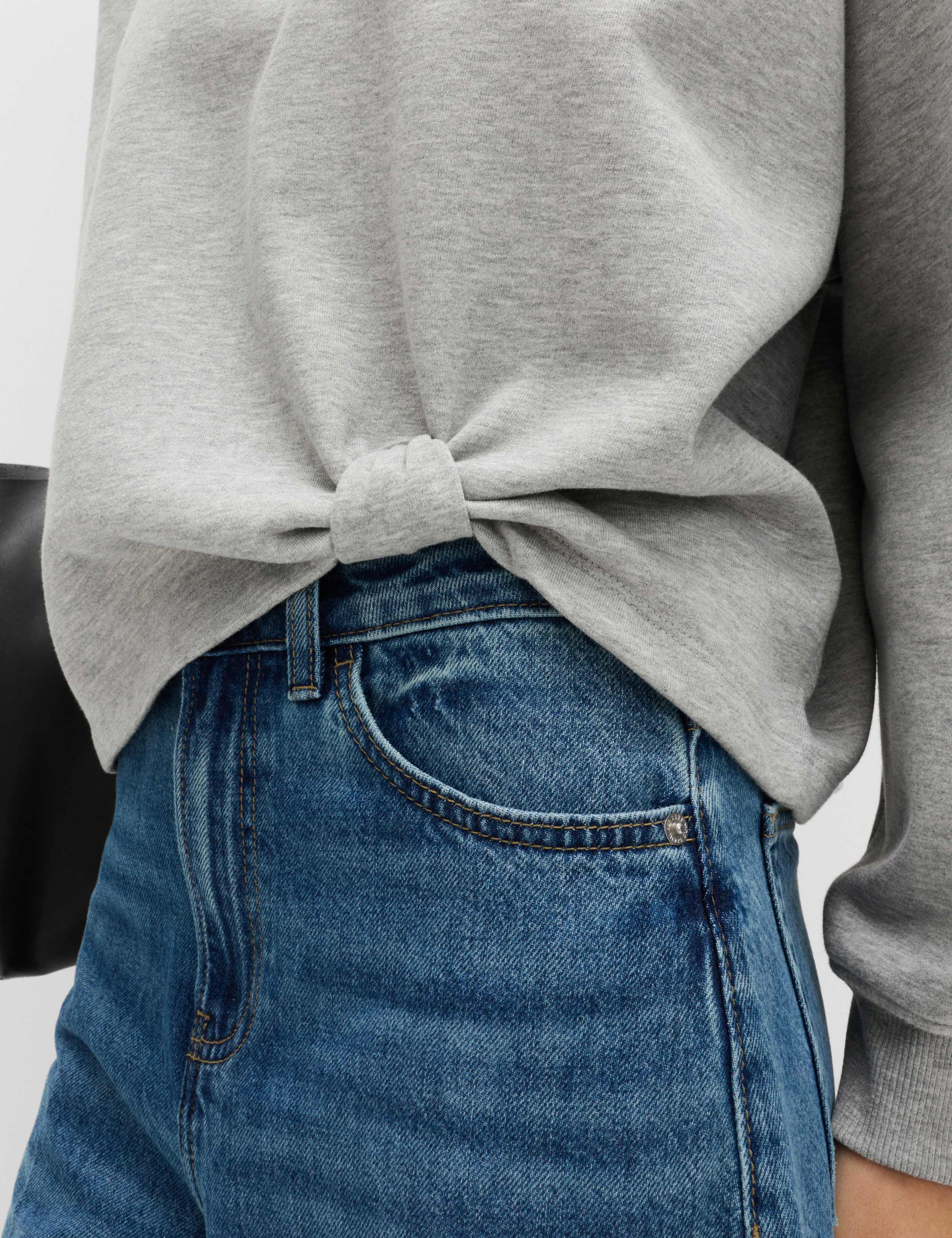 Cotton Rich Crew Neck Twist Front Sweatshirt 4 of 5