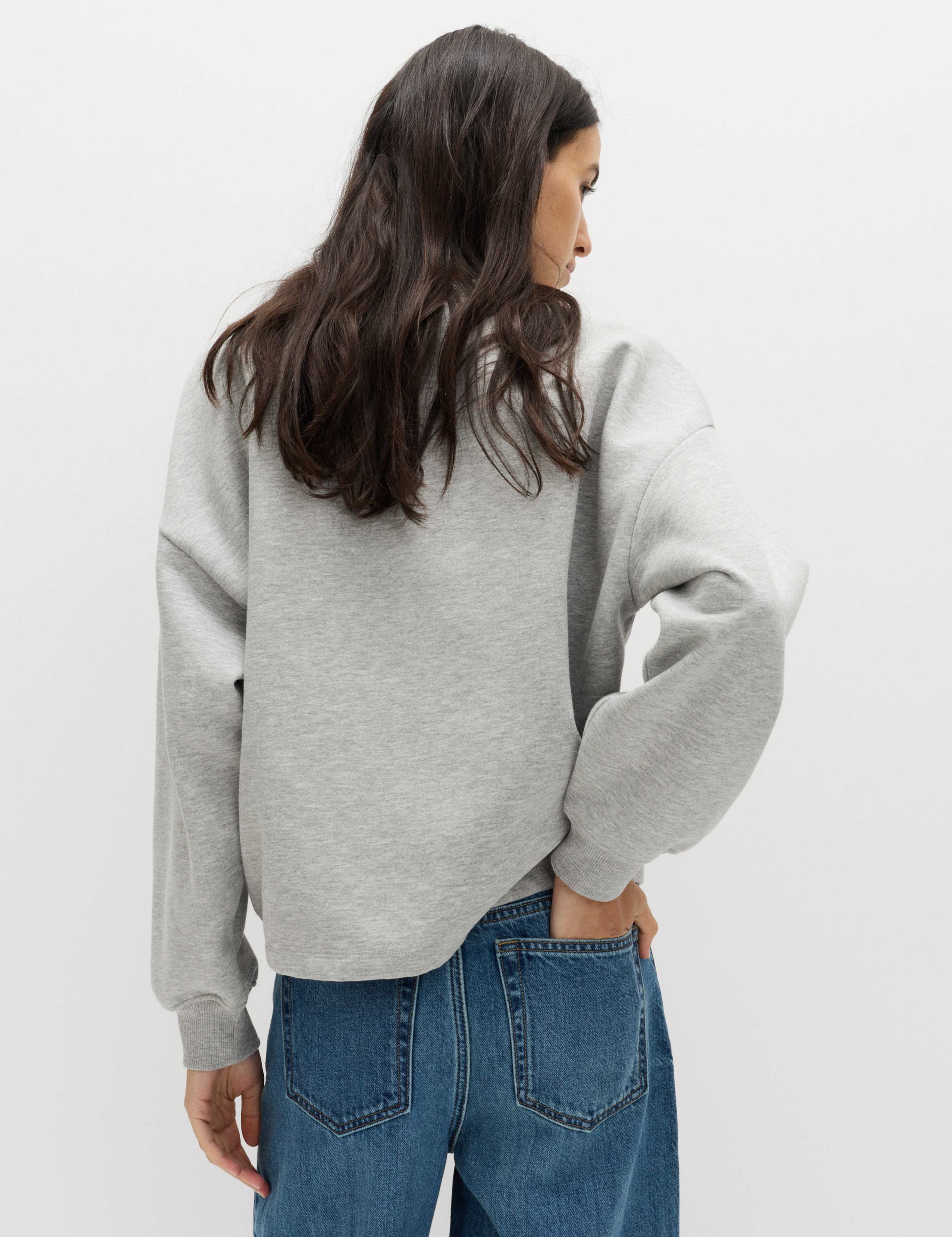 Cotton Rich Crew Neck Twist Front Sweatshirt 5 of 5