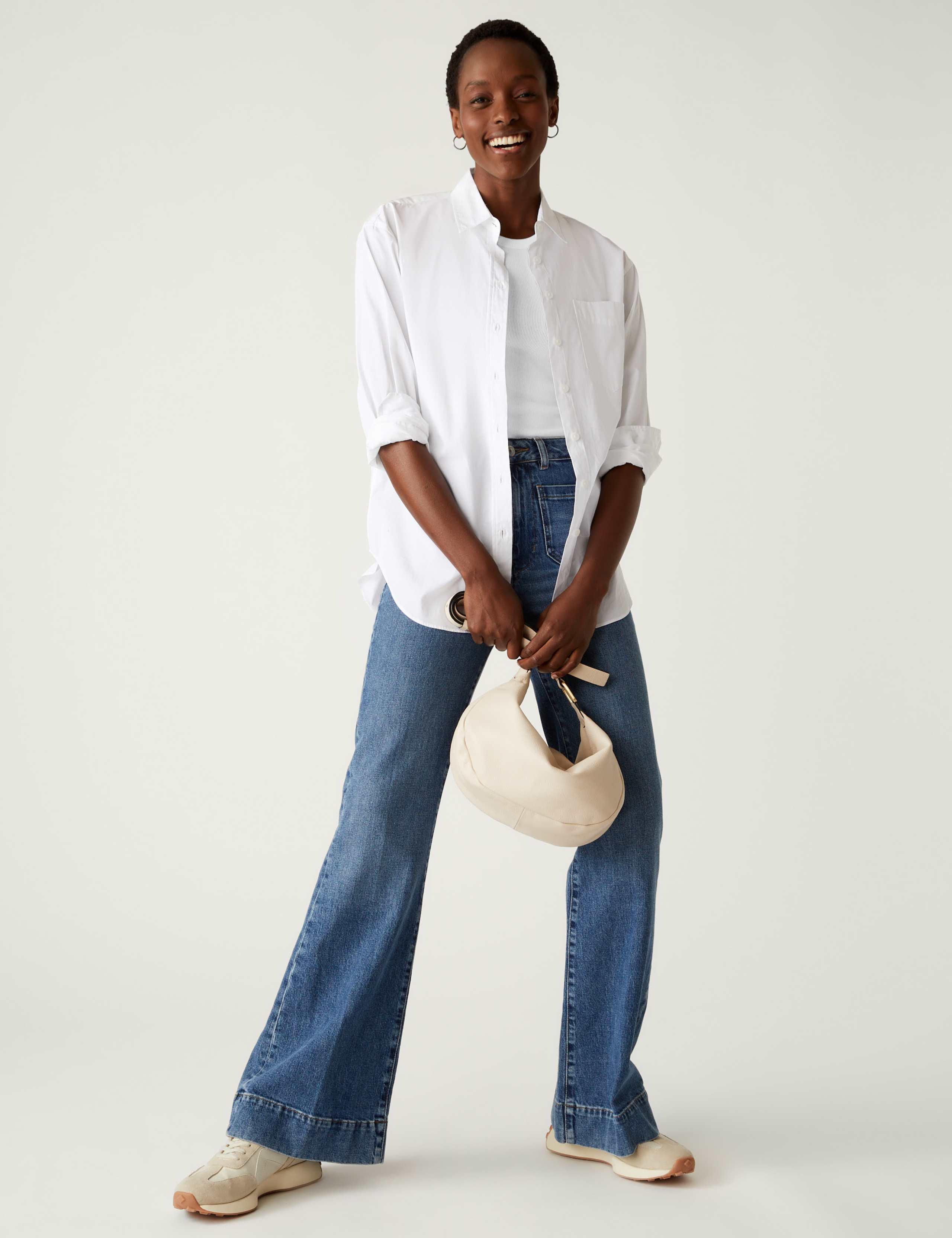 Cotton Rich Ribbed Racer Back Vest Top 3 of 5