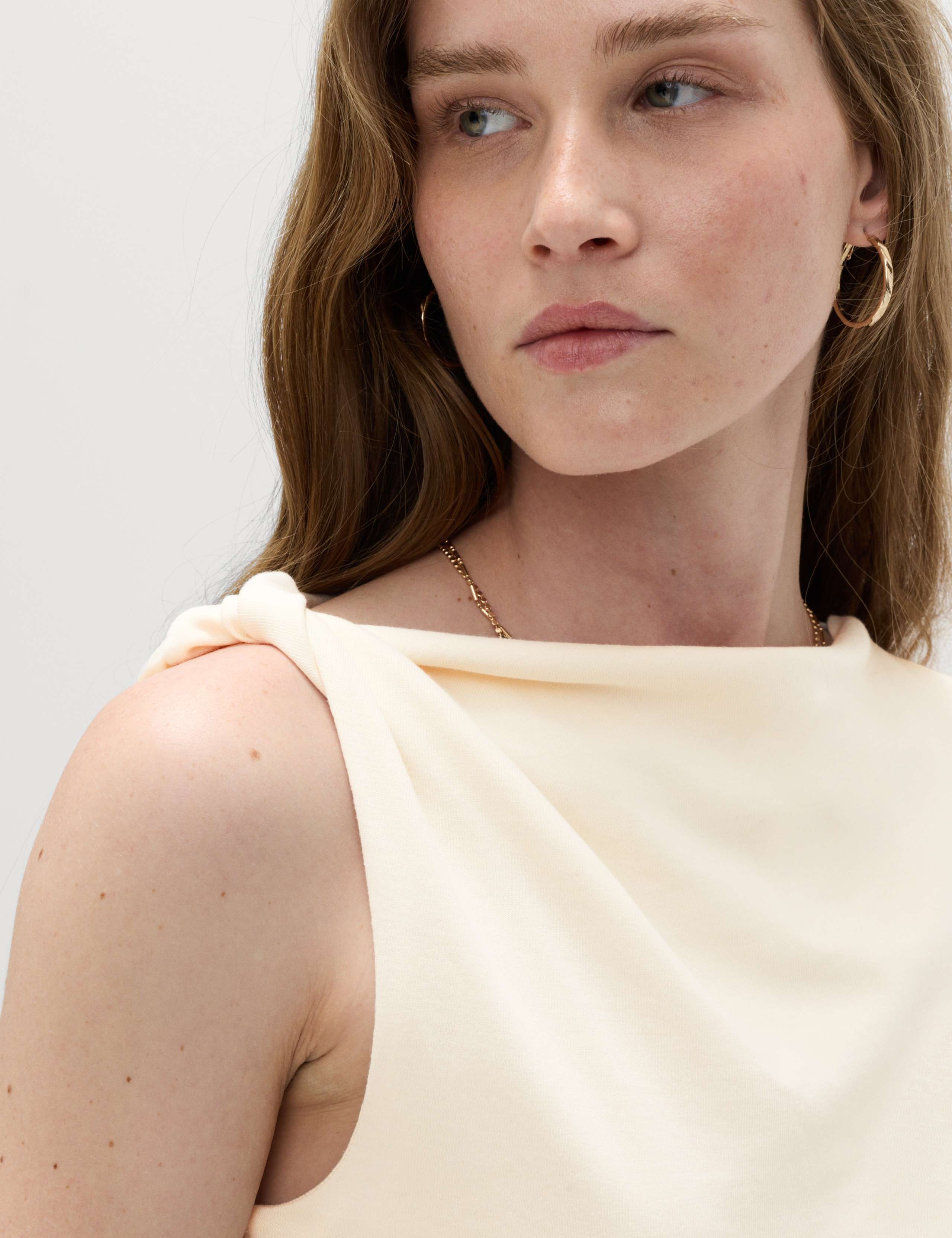 Pure Cotton One Shoulder Drape Top 4 of 5