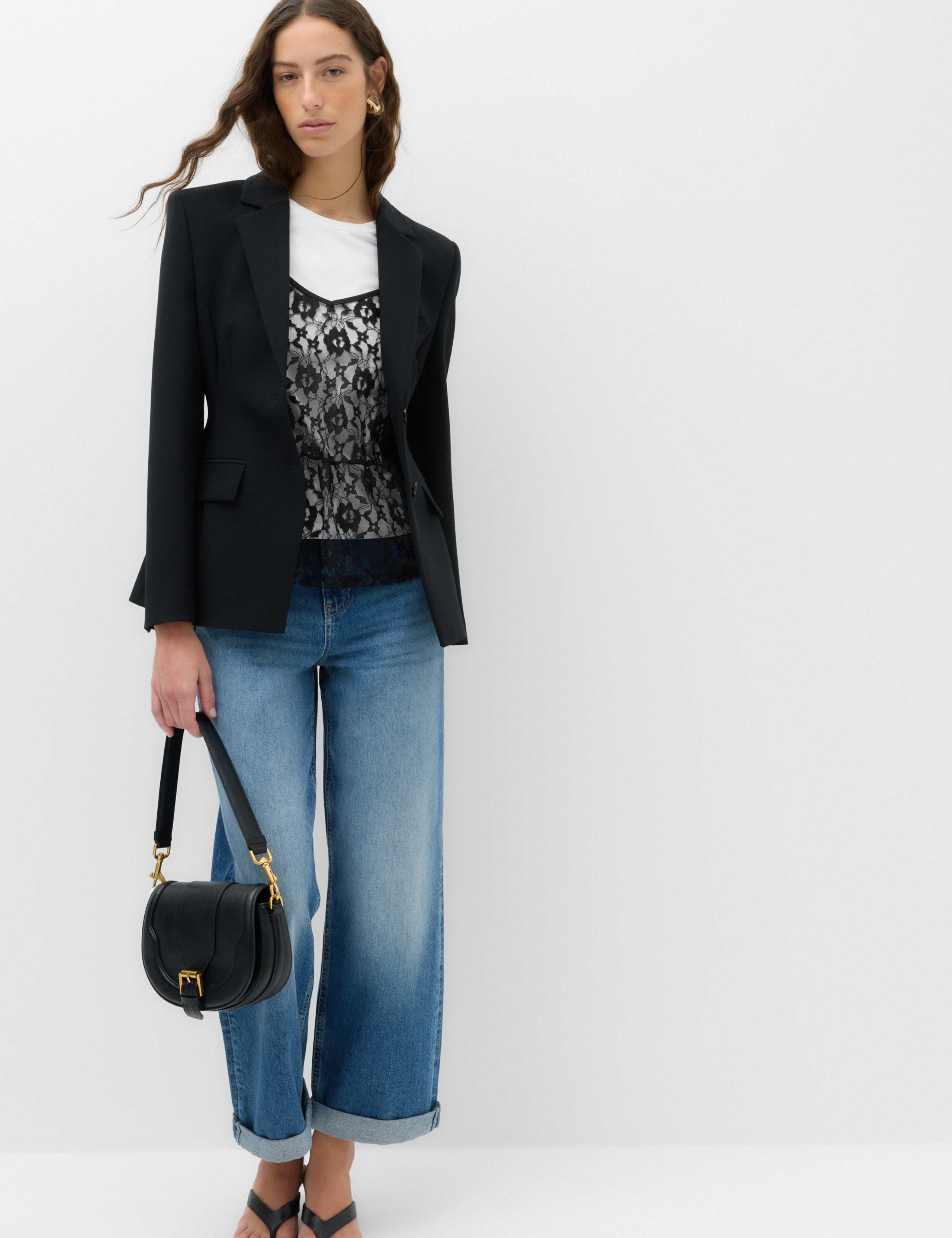 Pure Cotton Lace Double Layer T-Shirt 3 of 6